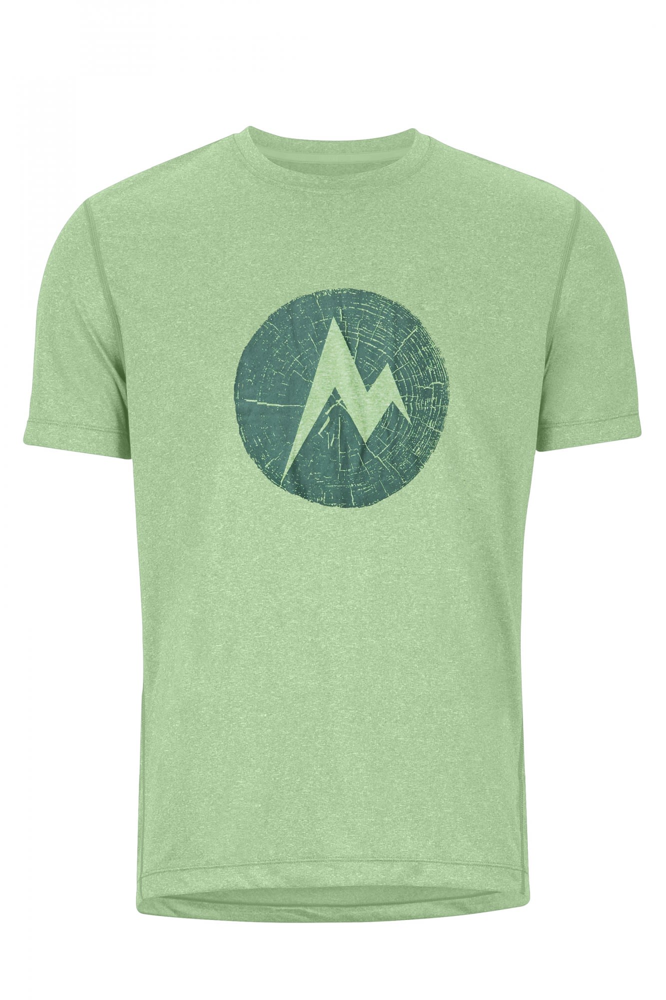 Marmot Transporter Tee Short-Sleeve Grn- Male Kurzarm-Shirts- Grsse S - Farbe Kelly Green Heather