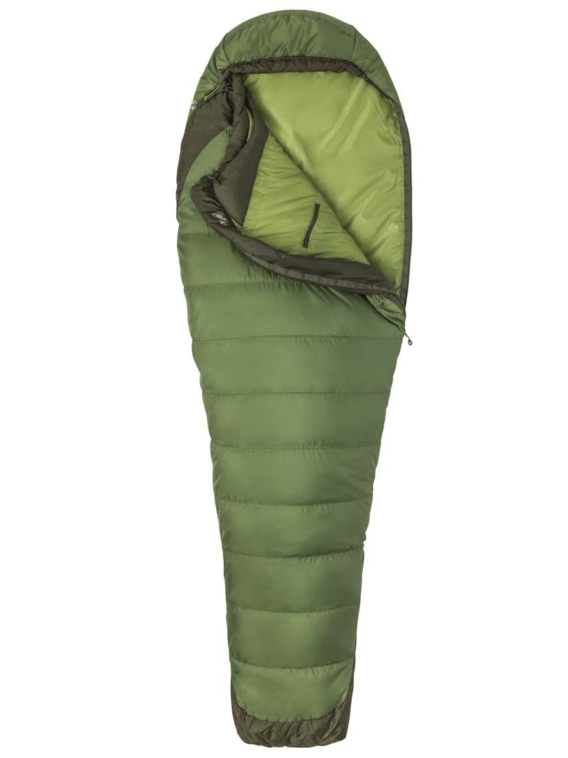 Marmot Trestles Elite ECO 30 Regular Grn- Kunstfaserschlafscke- Grsse 206 cm - RV links - Farbe Vine Green - Forest Night