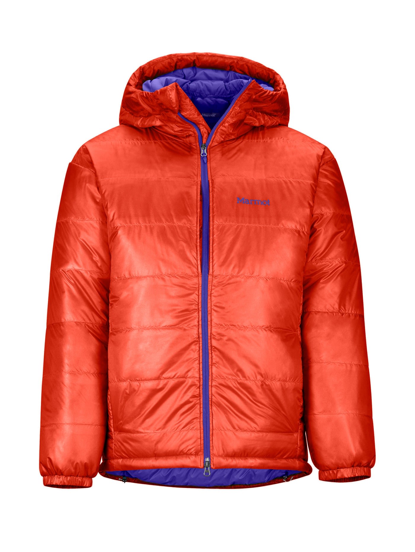 Marmot West RIB Parka Colorblock - Rot- Male Daunen Ponchos und Capes- Grsse L - Farbe Victory Red