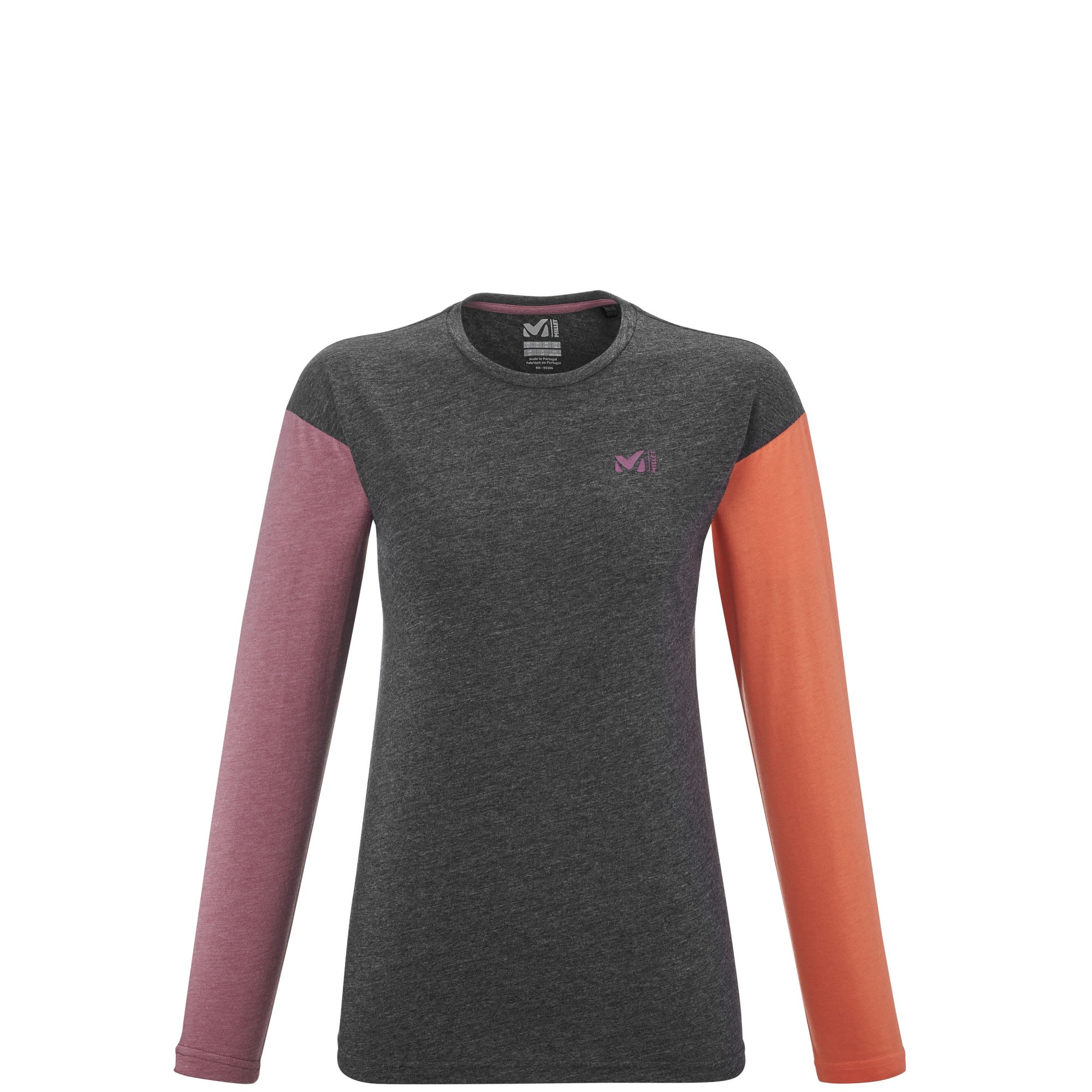 Millet Arudy TS Long-Sleeve Grau- Female Langarm-Shirts- Grsse XS - Farbe H Black - Rose Brown