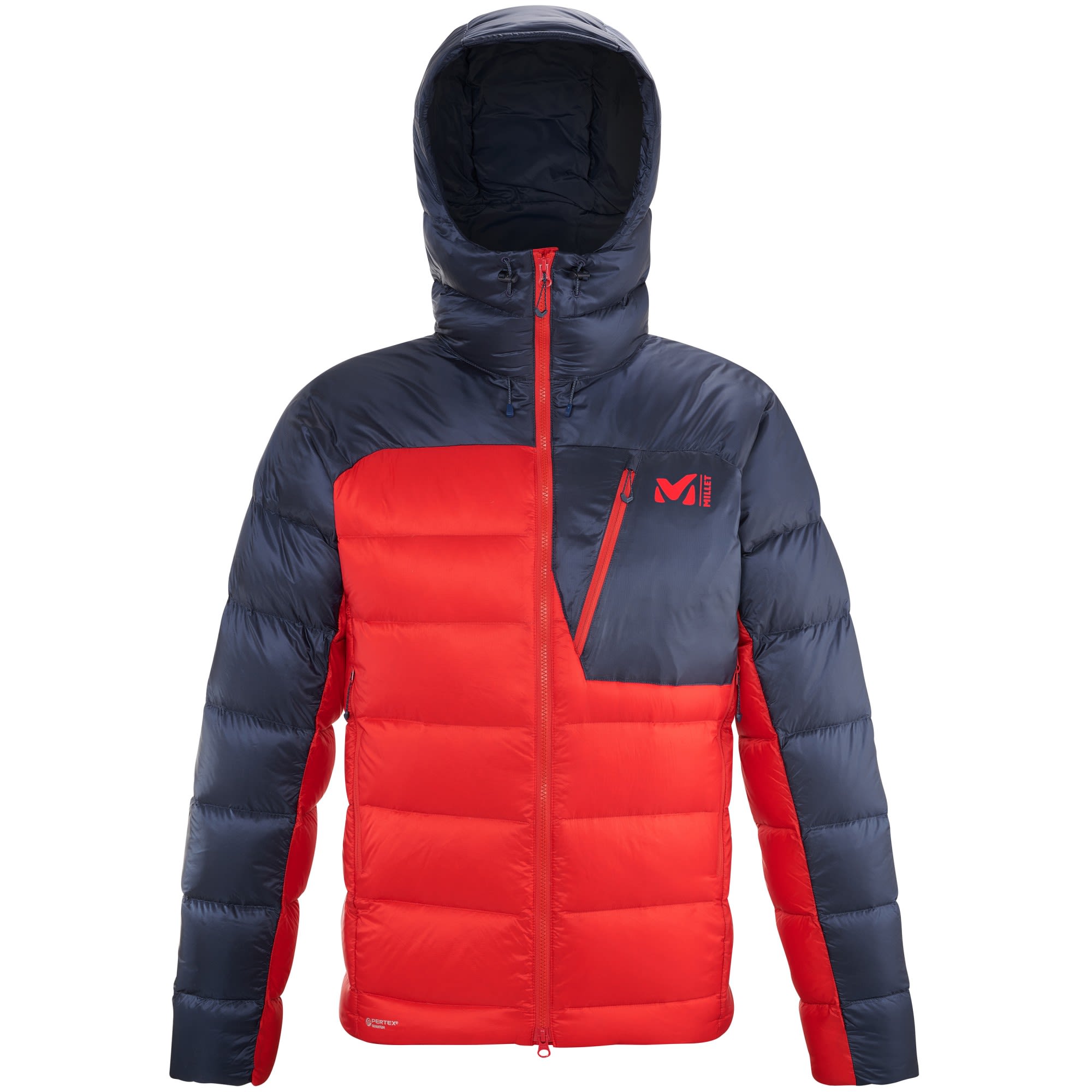 Millet Magma Down Jacket Colorblock - Rot- Male Daunen Winterjacken- Grsse XL - Farbe Rouge - Saphir