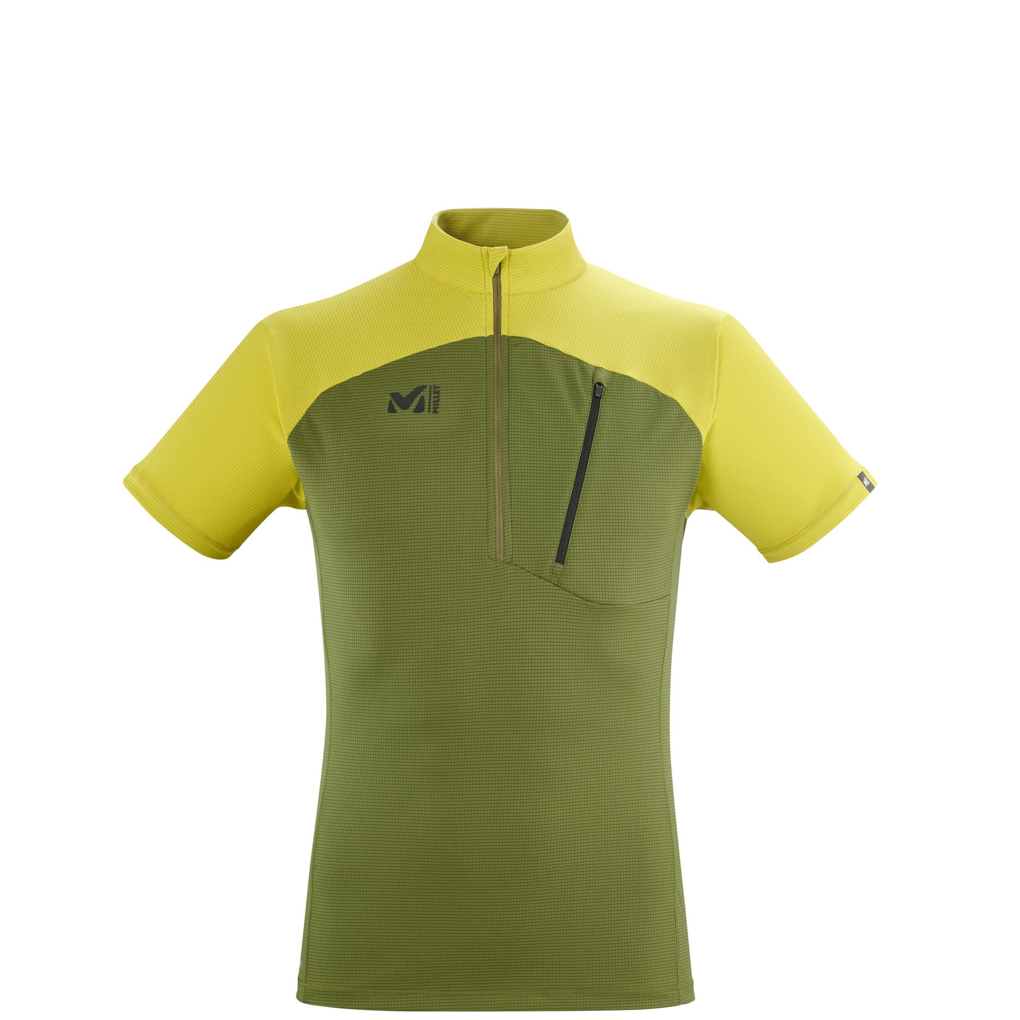 Millet Morpho Zip Short-Sleeve Grn- Male Polartec(R) Kurzarm-Shirts- Grsse S - Farbe Fern - Wild Lime