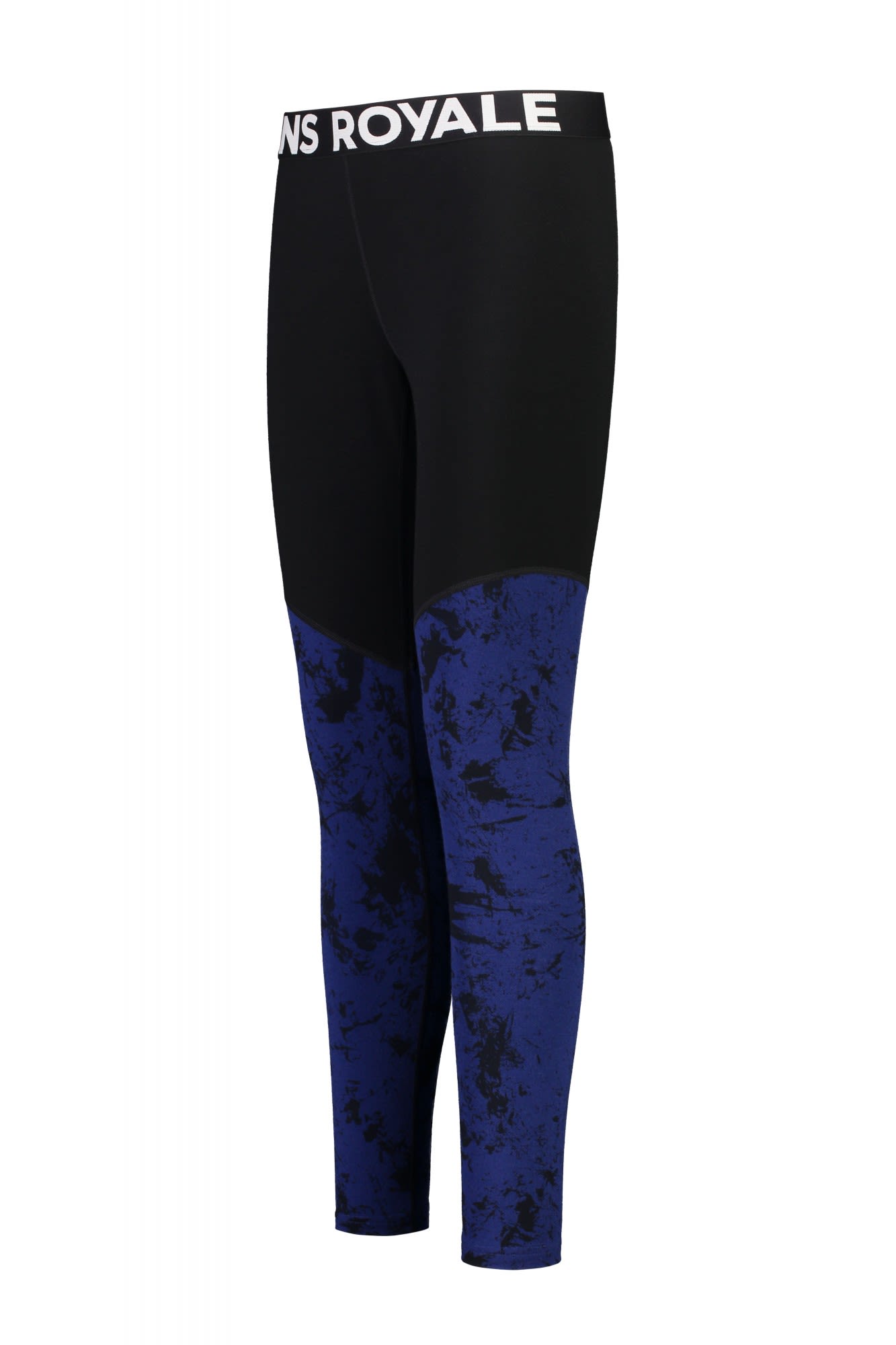 Mons Royale Cascade Legging Print Blau- Female Merino Lange Unterhosen- Grsse XS - Farbe Elemental Camo