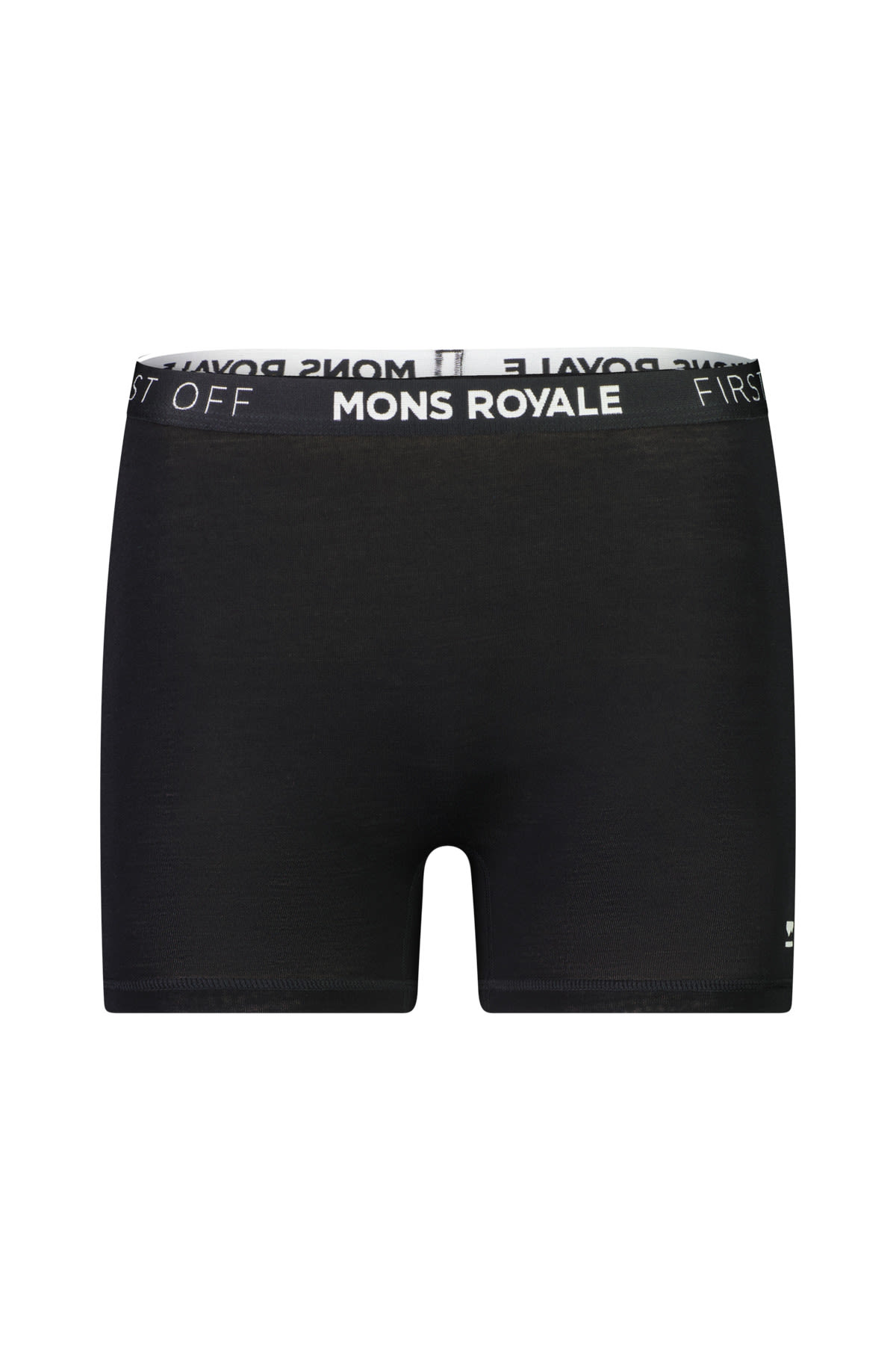 Mons Royale Hannah Hot Pant Schwarz- Female Merino Lange Unterhosen- Grsse XS - Farbe Black