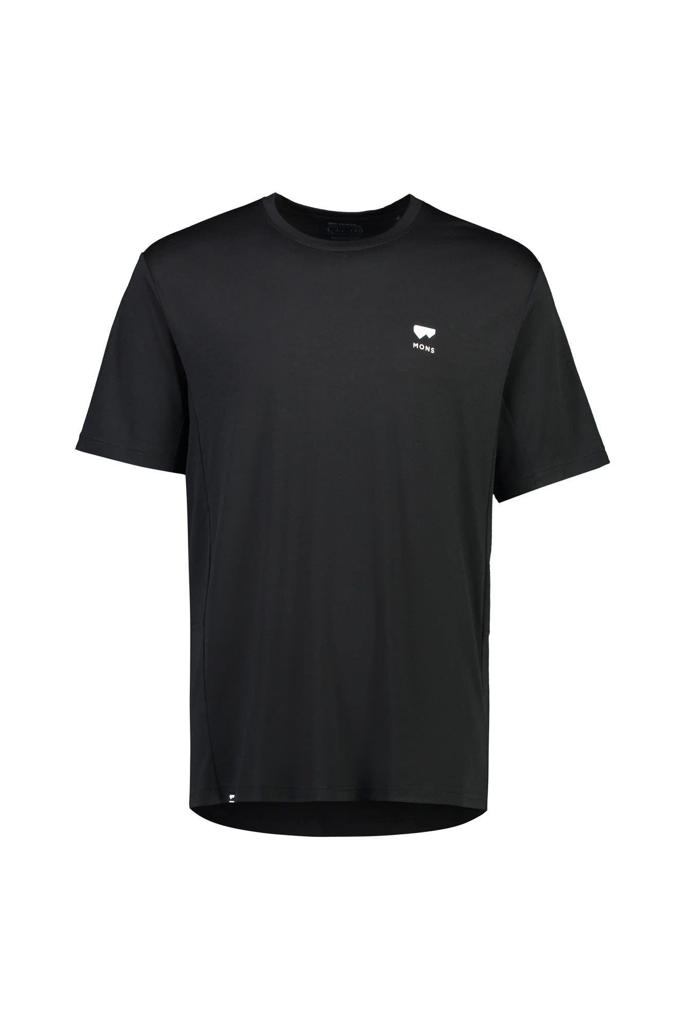 Mons Royale Tarn Merino Shift T-Shirt Schwarz- Male Merino T-Shirts- Grsse M - Farbe Black