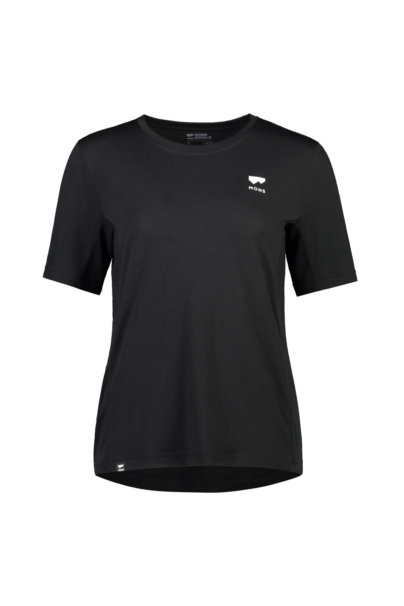Mons Royale Tarn Merino Shift Tee Schwarz- Female Merino T-Shirts- Grsse S - Farbe Black