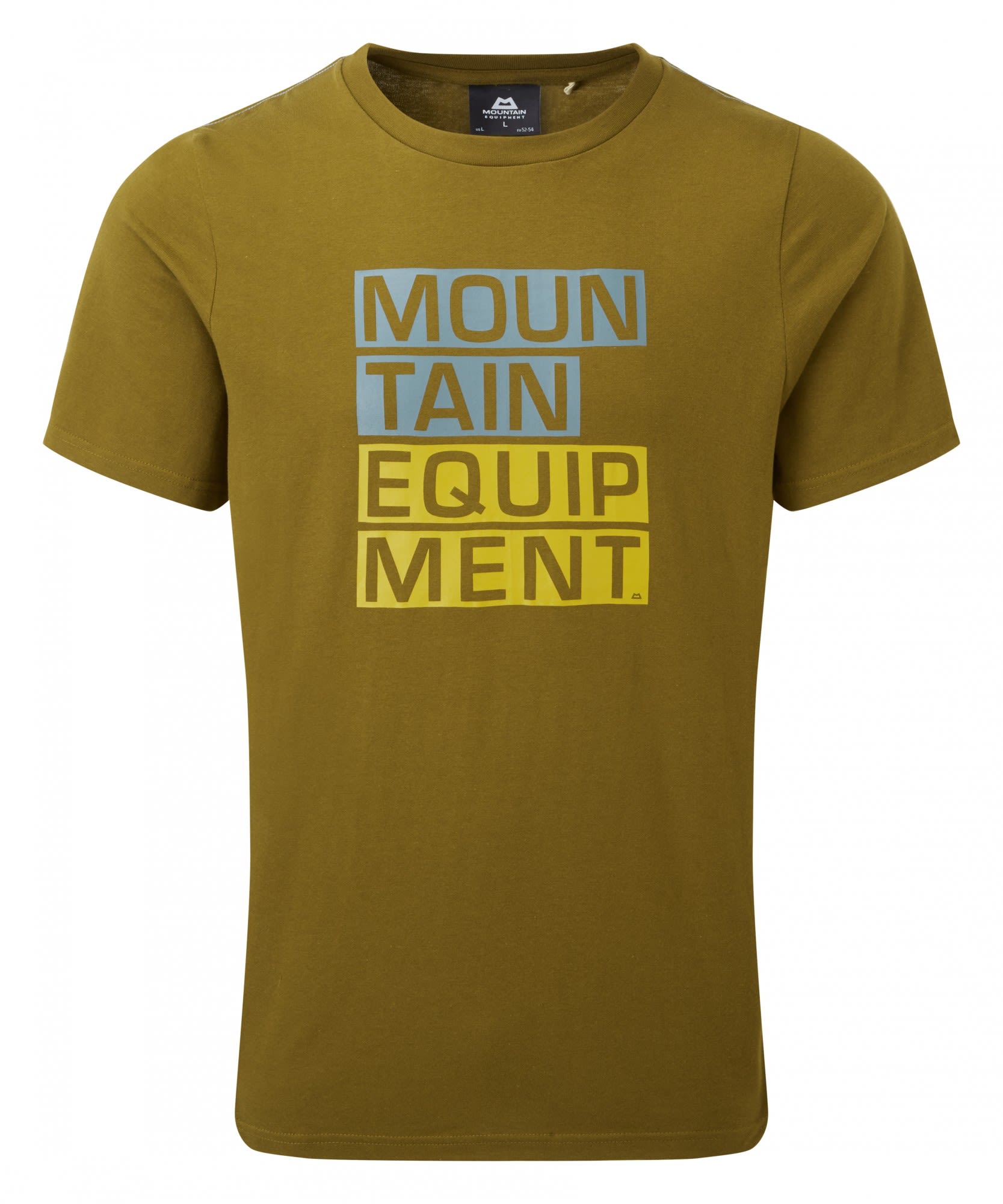 Mountain Equipment Block Letter Tee Grn- Male T-Shirts- Grsse S - Farbe Fir Green