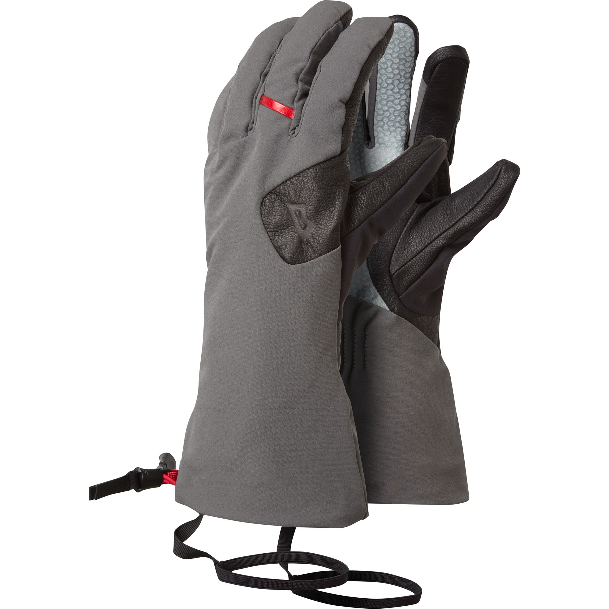 Mountain Equipment Direkt Gauntlet Grau- Fingerhandschuhe- Grsse S - Farbe Shadow - Black