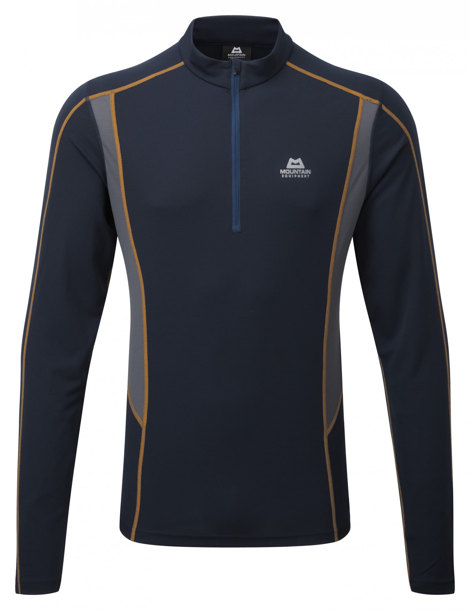Mountain Equipment Ignis Long-Sleeve Zip Tee Blau- Male Langarm-Shirts- Grsse XL - Farbe Cosmos - Ombre Blue