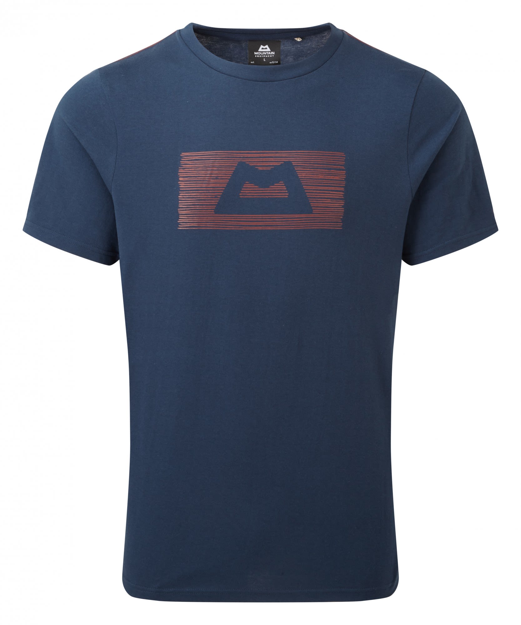 Mountain Equipment King Line Tee Blau- Male T-Shirts- Grsse XL - Farbe Denim Blue