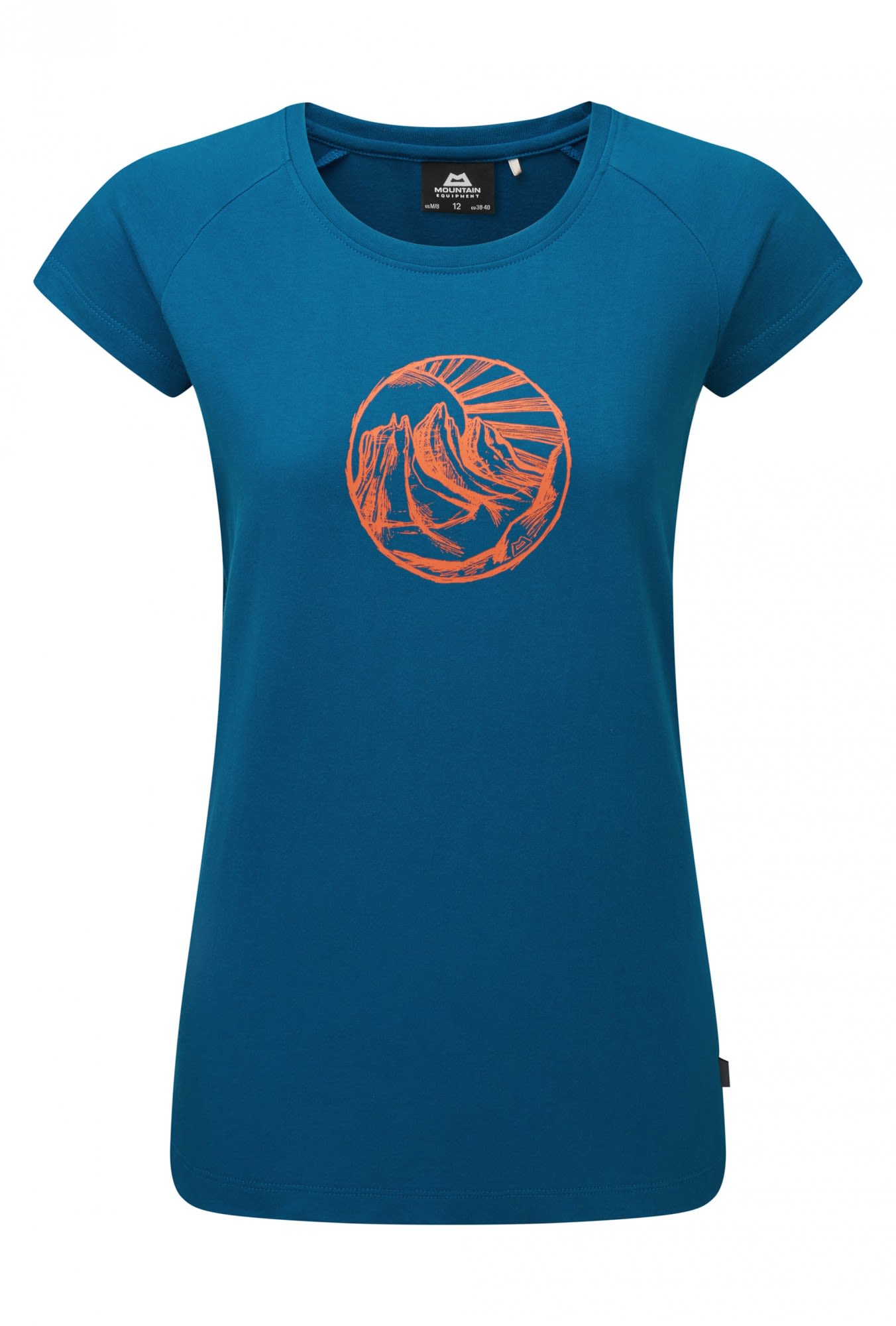 Mountain Equipment Rising Sun Tee Blau- Female T-Shirts- Grsse L - 14 - Farbe Alto Blue