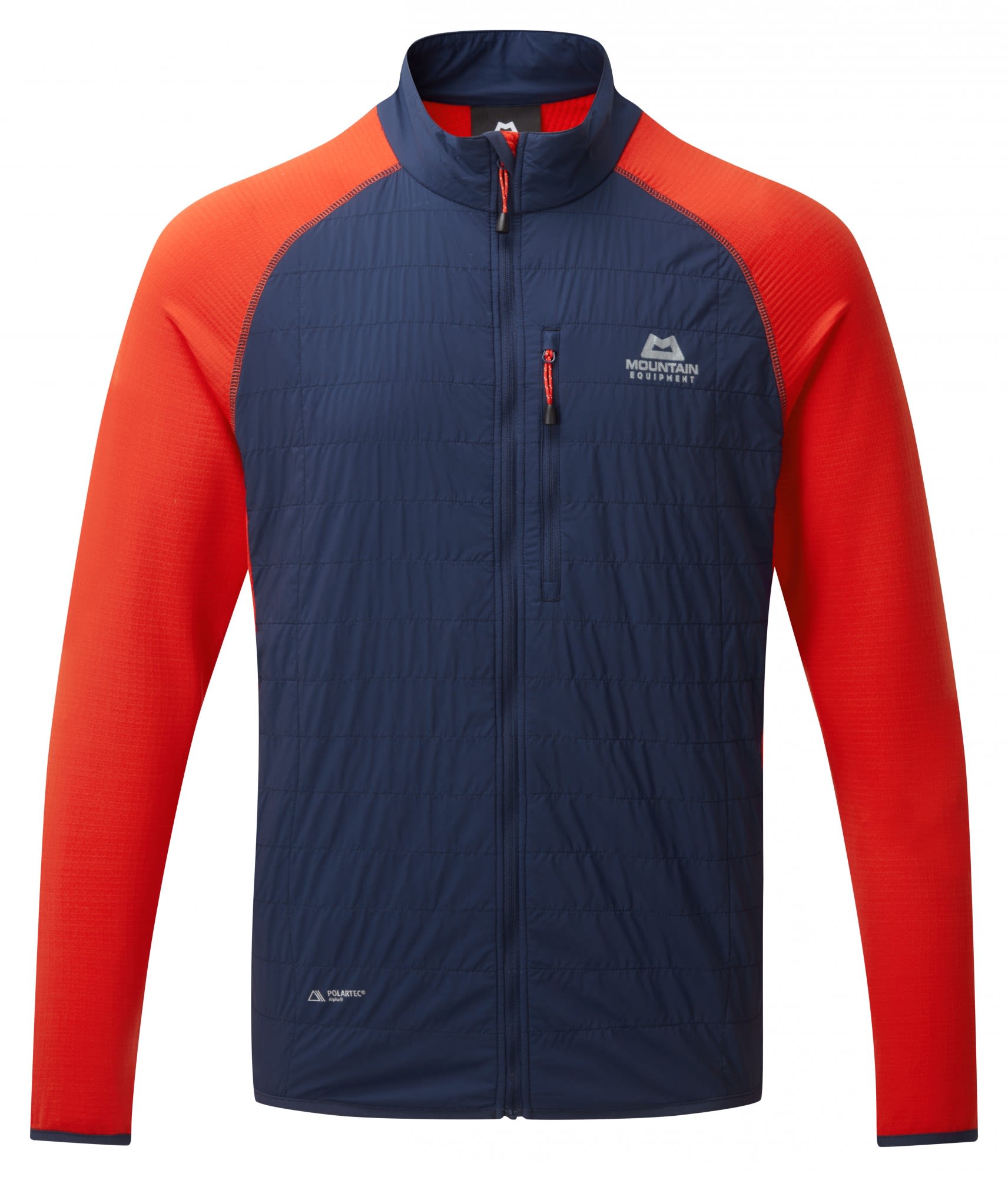 Mountain Equipment Switch Jacket Colorblock- Male Polartec(R) Winterjacken- Grsse L - Farbe Medieval Blue - Cardinal Orange