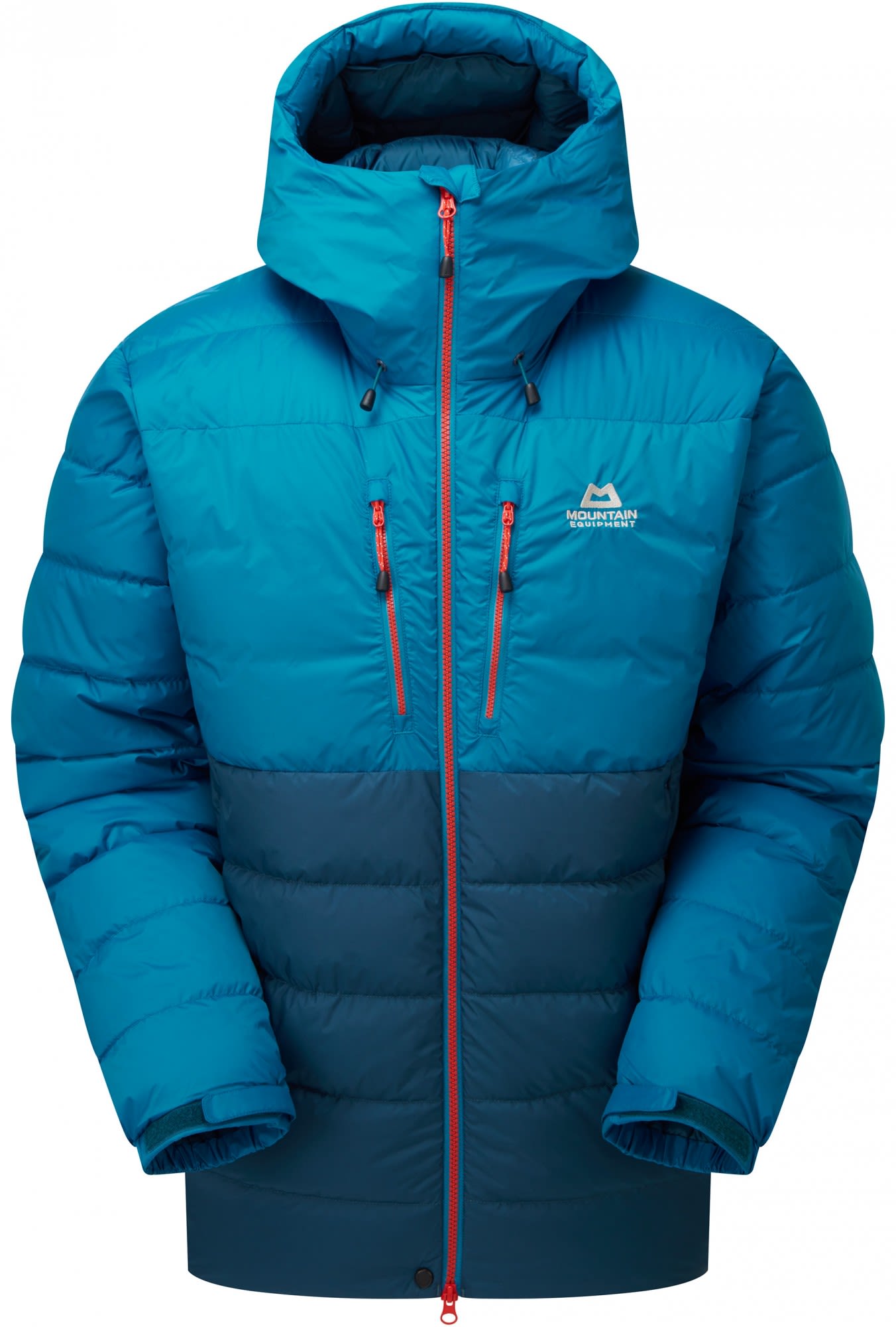 Mountain Equipment Trango Jacket Colorblock - Blau- Male Daunen Anoraks- Grsse S - Farbe Majolica Blue - Mykonos Blue