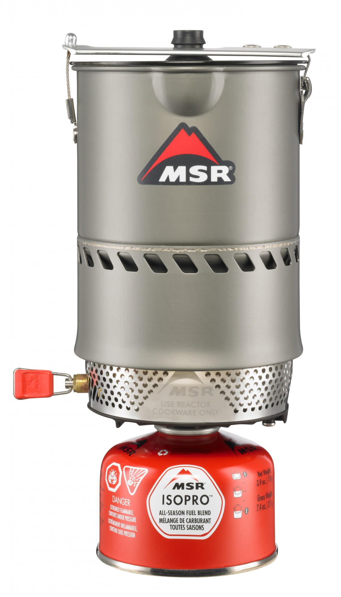 MSR Reactor 1-0L Stove System Grau- Gaskocher- Grsse One Size - Farbe Grey