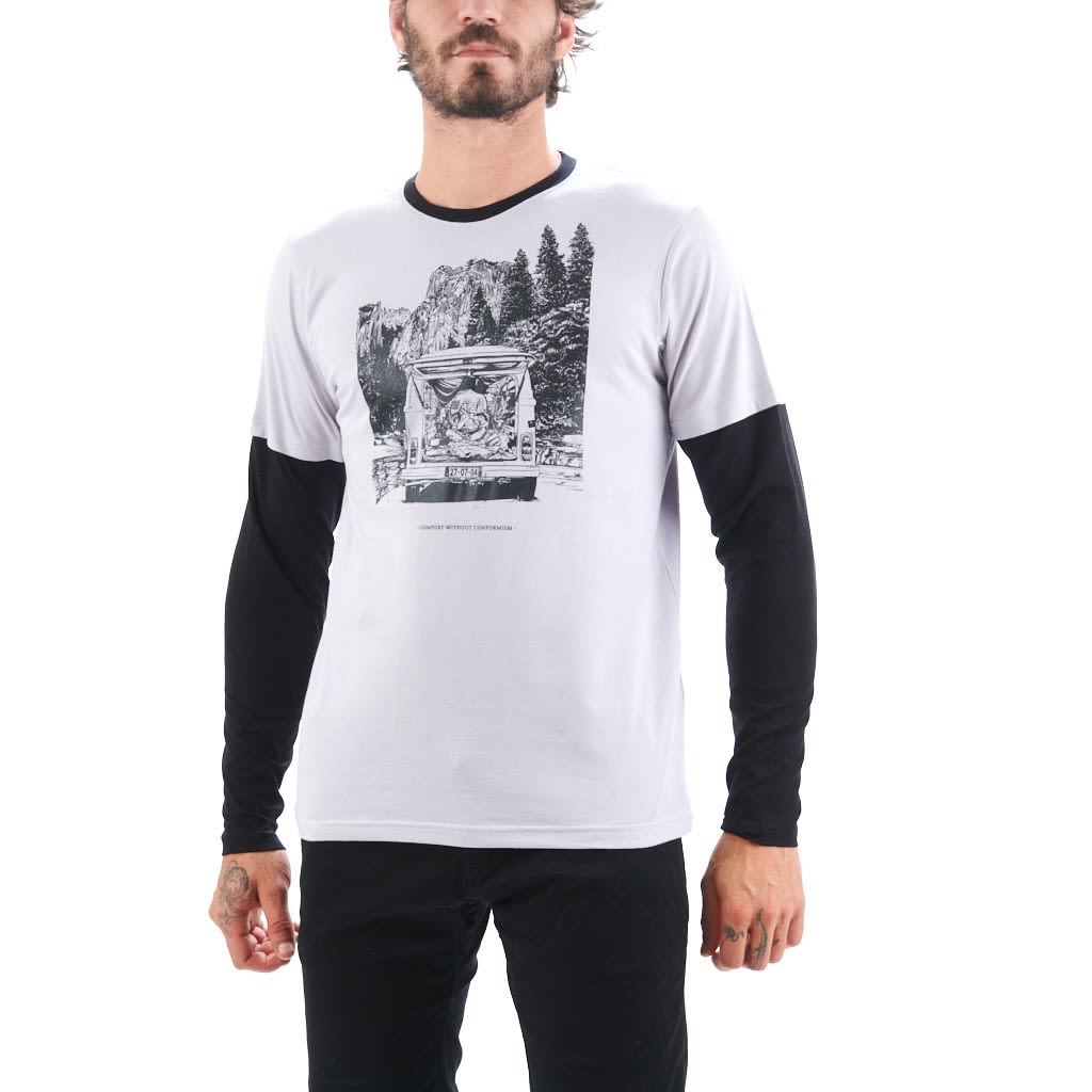Nograd Comfort T-Shirt (Vorgngermodell) Weiss- Male Kurzarm-Shirts- Grsse S - Farbe Grey