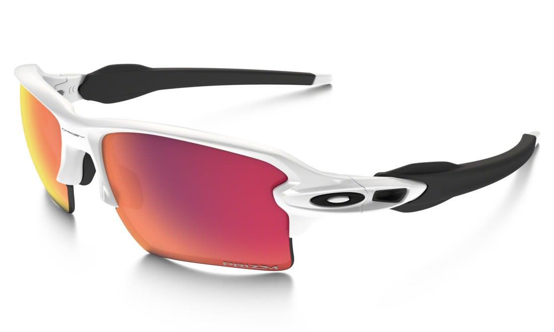 Oakley Flak 2-0 XL Prizm Weiss- Fahrradbrillen- Grsse One Size - Farbe Polished White - Prizm Field unter Oakley