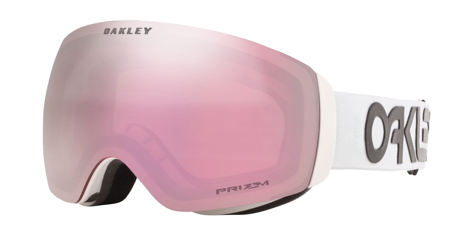 Oakley Flight Deck XM Prizm Premium Collections Weiss- Skibrillen- Grsse One Size - Farbe Factory Pilot White - Prizm Snow Hi Pink unter Oakley