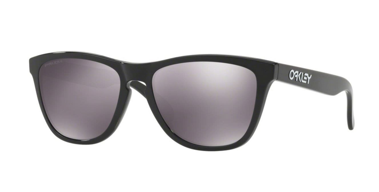 Oakley Frogskins Prizm Schwarz- Sportbrillen- Grsse One Size - Farbe Polished Black - Prizm Black unter Oakley