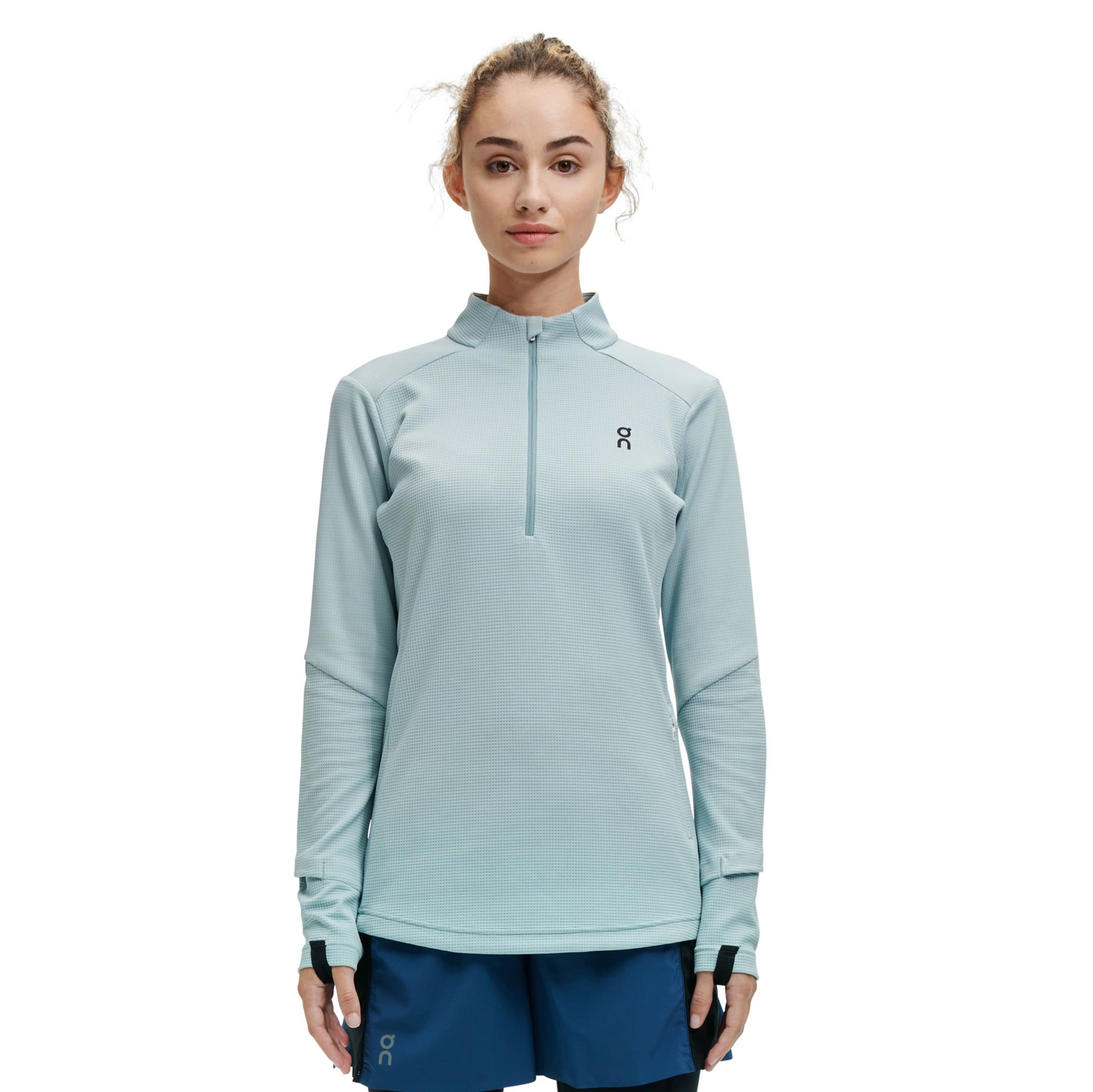 On Running Climate Shirt Blau- Female Langarm-Shirts- Grsse XS - Farbe Sea unter On Running
