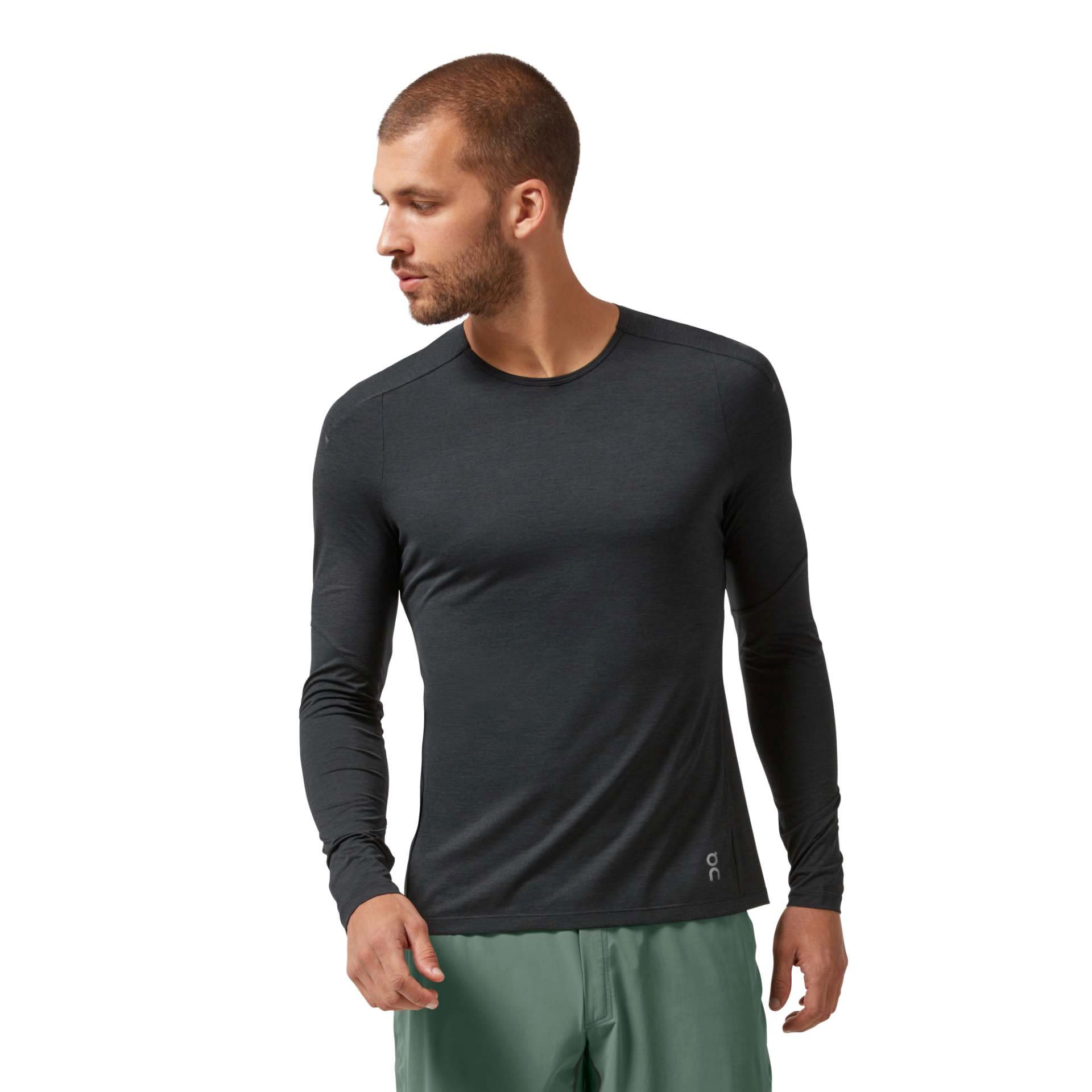 On Running Performance Long-T Schwarz- Male Langarm-Shirts- Grsse S - Farbe Black