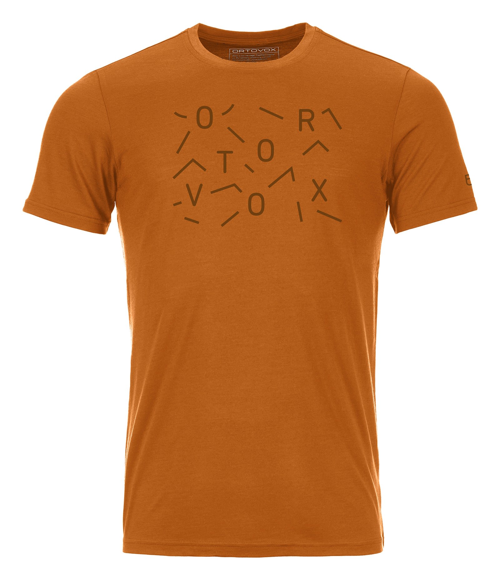 Ortovox 150 Cool Lost T-Shirt Orange- Male Merino Kurzarm-Shirts- Grsse L - Farbe Sly Fox