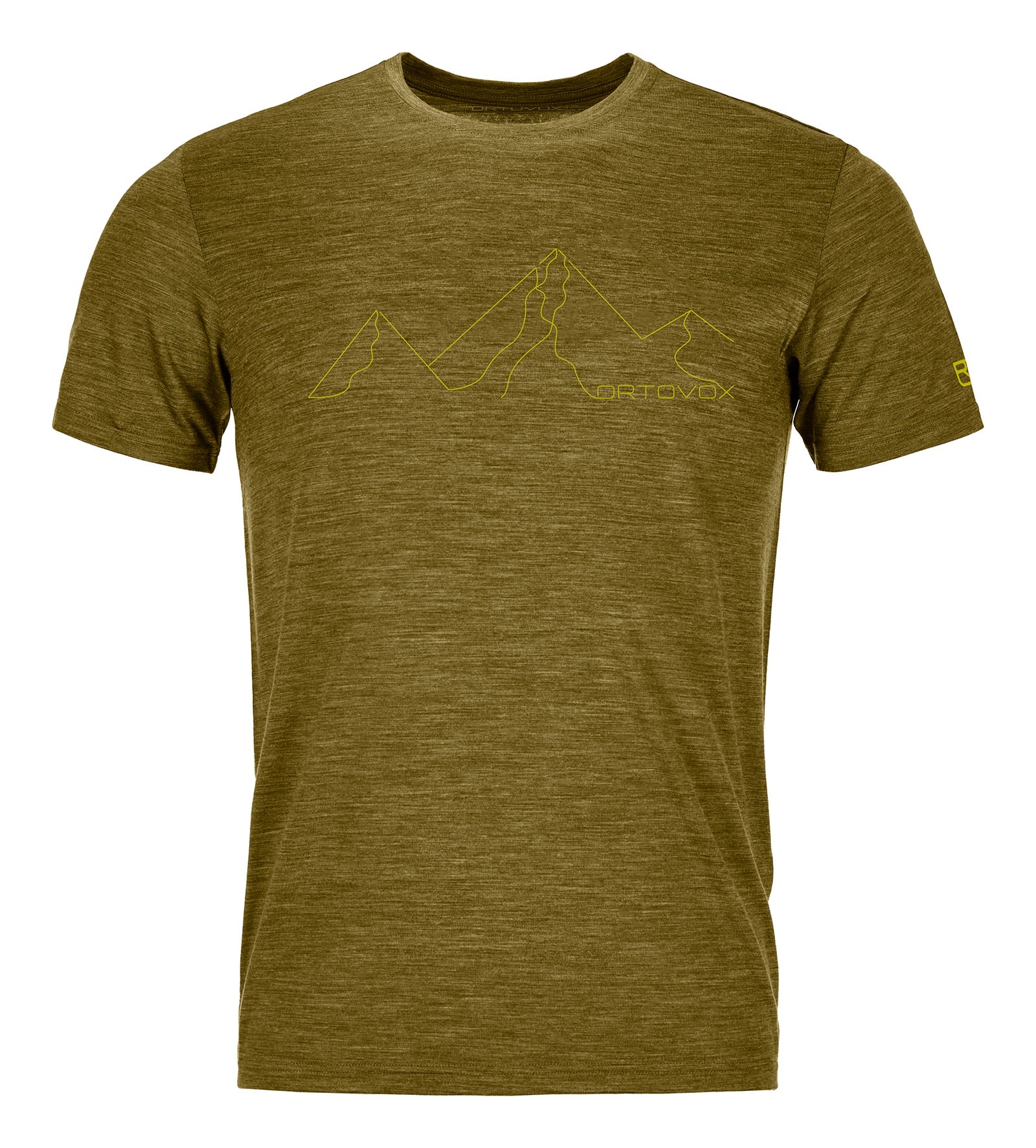 Ortovox 150 Cool Mountain Face T-Shirt Grn- Male Merino Kurzarm-Shirts- Grsse M - Farbe Green Moss Blend