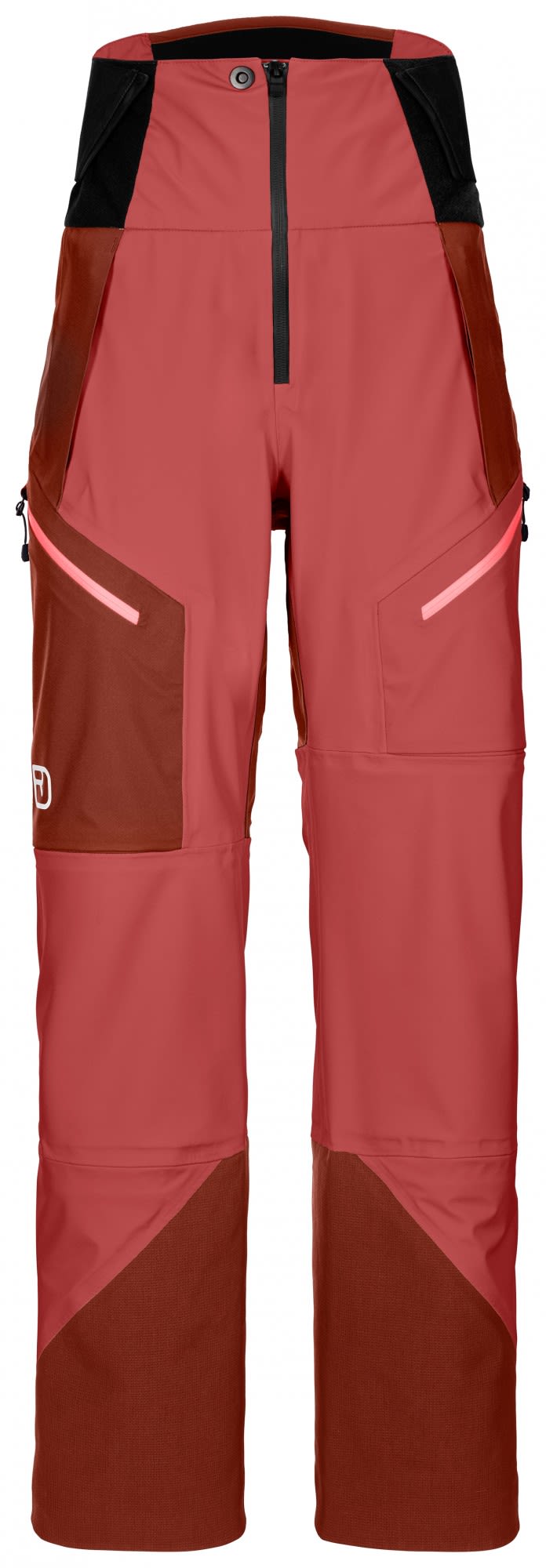 Ortovox 3L Guardian Shell Pants Colorblock - Rot- Female Dermizax- Hosen- Grsse S - Farbe Blush