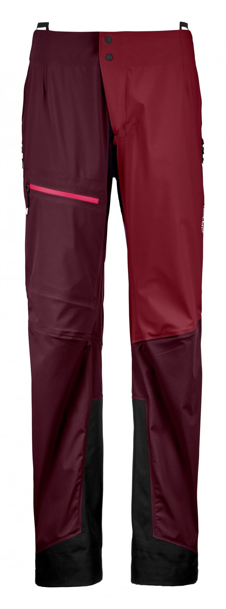 Ortovox 3L Ortler Pants Colorblock - Rot- Female Dermizax- Softshellhosen- Grsse S - Farbe Dark Wine