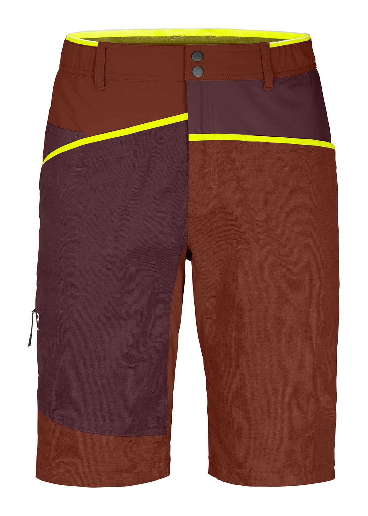 Ortovox Casale Shorts Colorblock - Lila - Rot- Male Merino Shorts- Grsse XL - Farbe Clay Orange