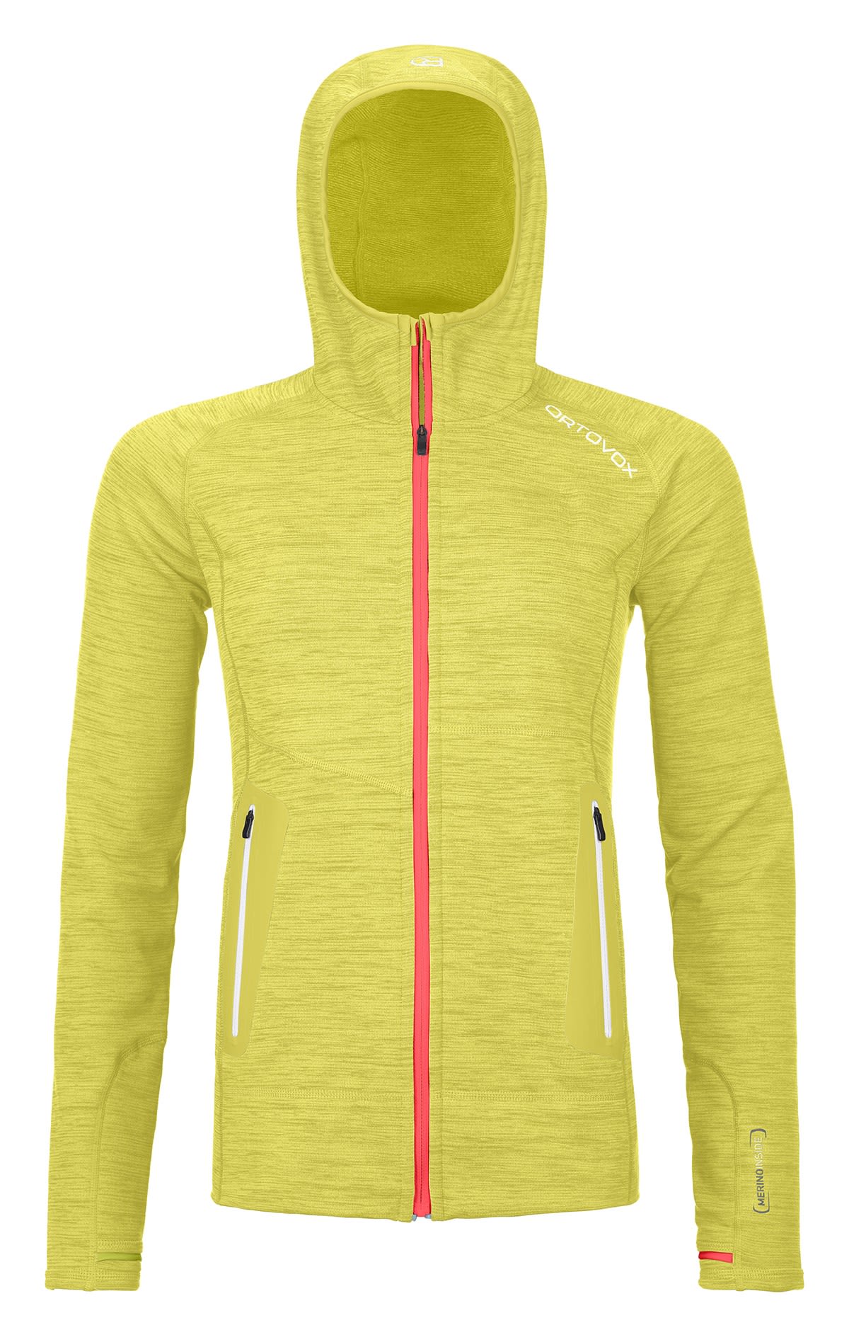 Ortovox Fleece Light Hoody Gelb- Female Merino Freizeitjacken- Grsse S - Farbe Dirty Daisy Blend
