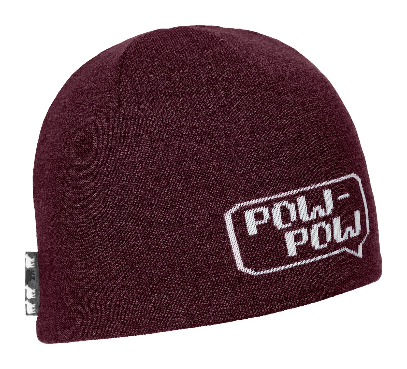 Ortovox Pixel POW Beanie Rot- Merino Kopfbedeckungen- Grsse One Size - Farbe Dark Wine