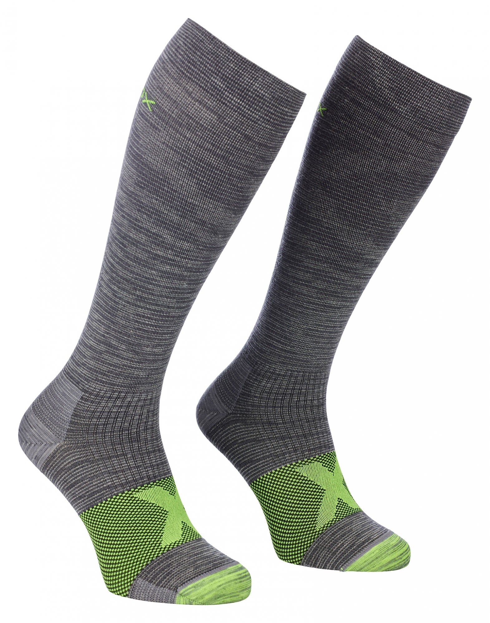 Ortovox Tour Compression Long Socks Grau- Male Merino Socken- Grsse 39 - 41 - Farbe Grey Blend