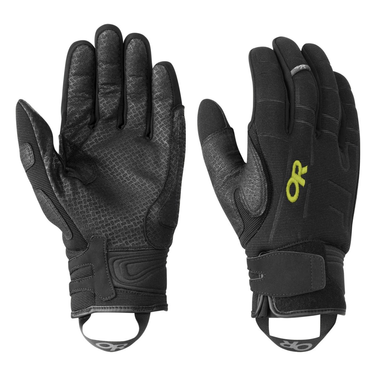 Outdoor Research Alibi II Gloves Grn - Schwarz- Fingerhandschuhe- Grsse S - Farbe Black - Lemongrass