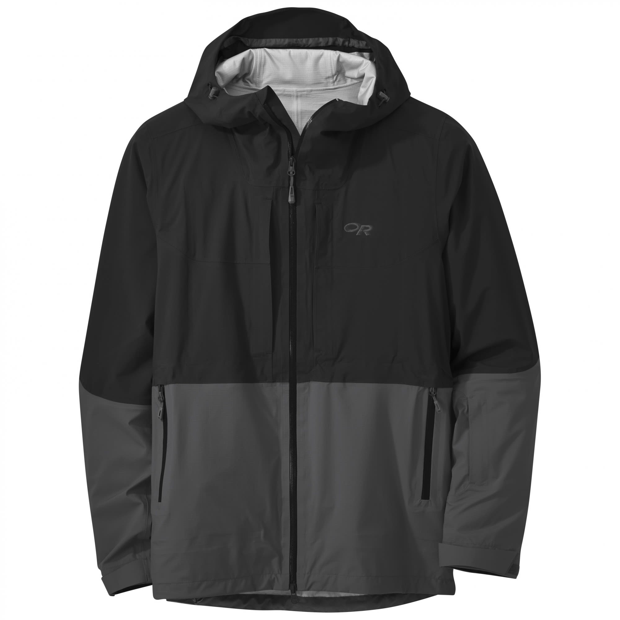 Outdoor Research Carbide Jacket Colorblock - Grau - Schwarz- Male Ponchos und Capes- Grsse M - Farbe Black - Storm