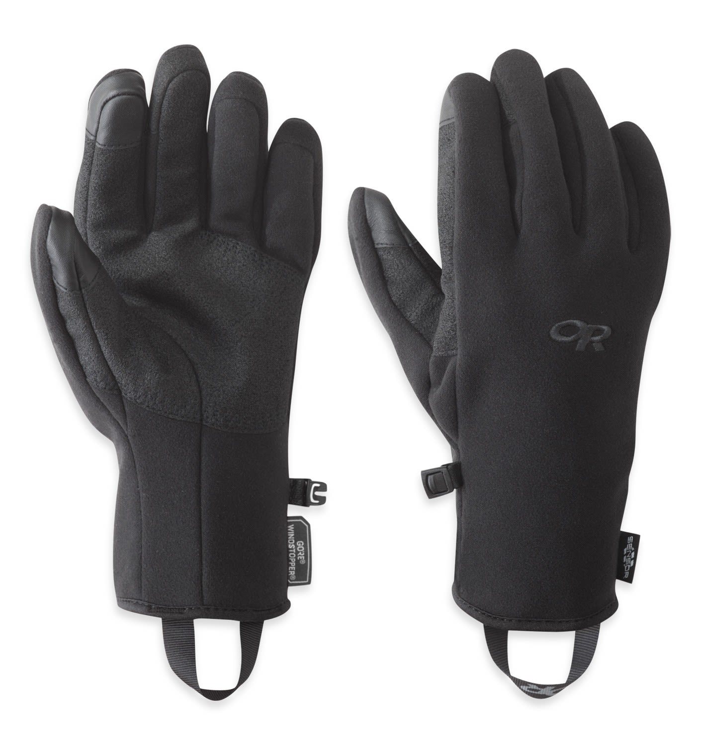 Outdoor Research Gripper Sensor Gloves Schwarz- Male Gore-Tex(R) Fingerhandschuhe- Grsse S - Farbe Black