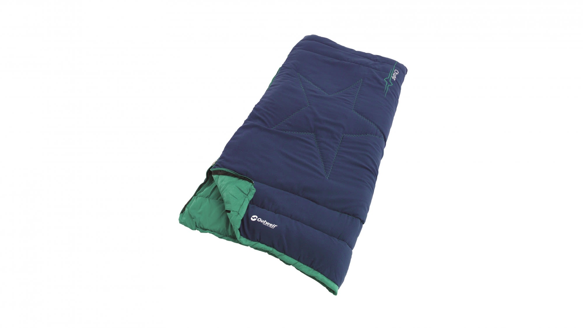 Outwell Sleeping Bag Champ Kids Blau- Kunstfaserschlafscke- Grsse 150 cm - RV links - Farbe Blue