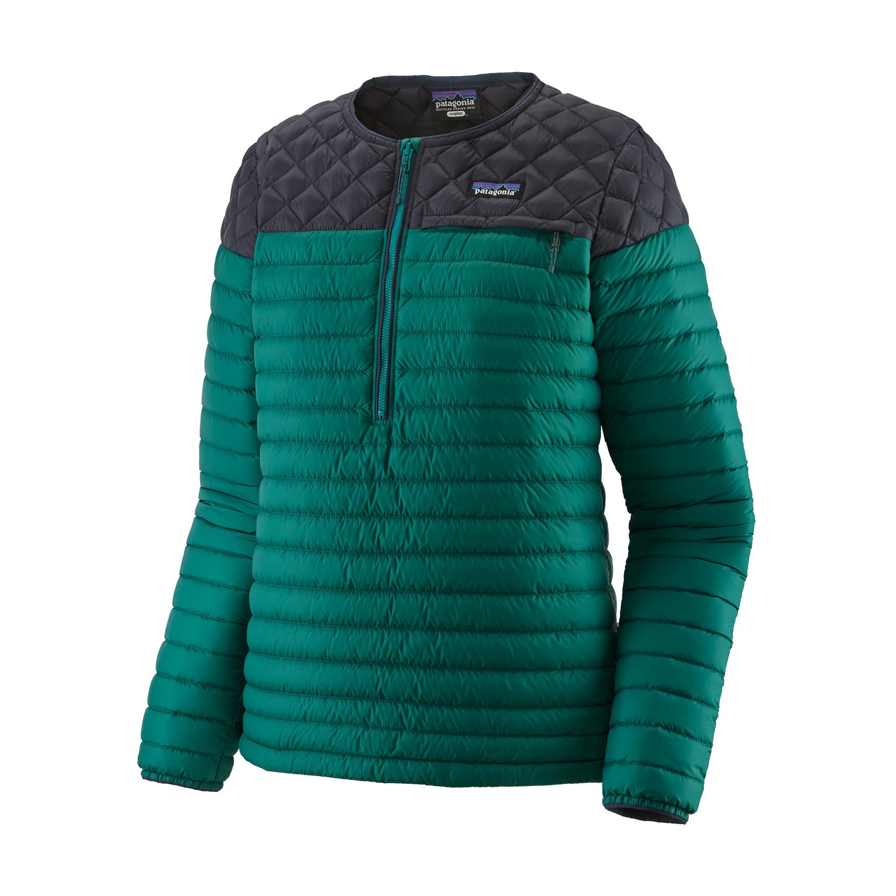 Patagonia Alplight Down Pullover Grn- Female Daunen Anoraks- Grsse M - Farbe Borealis Green