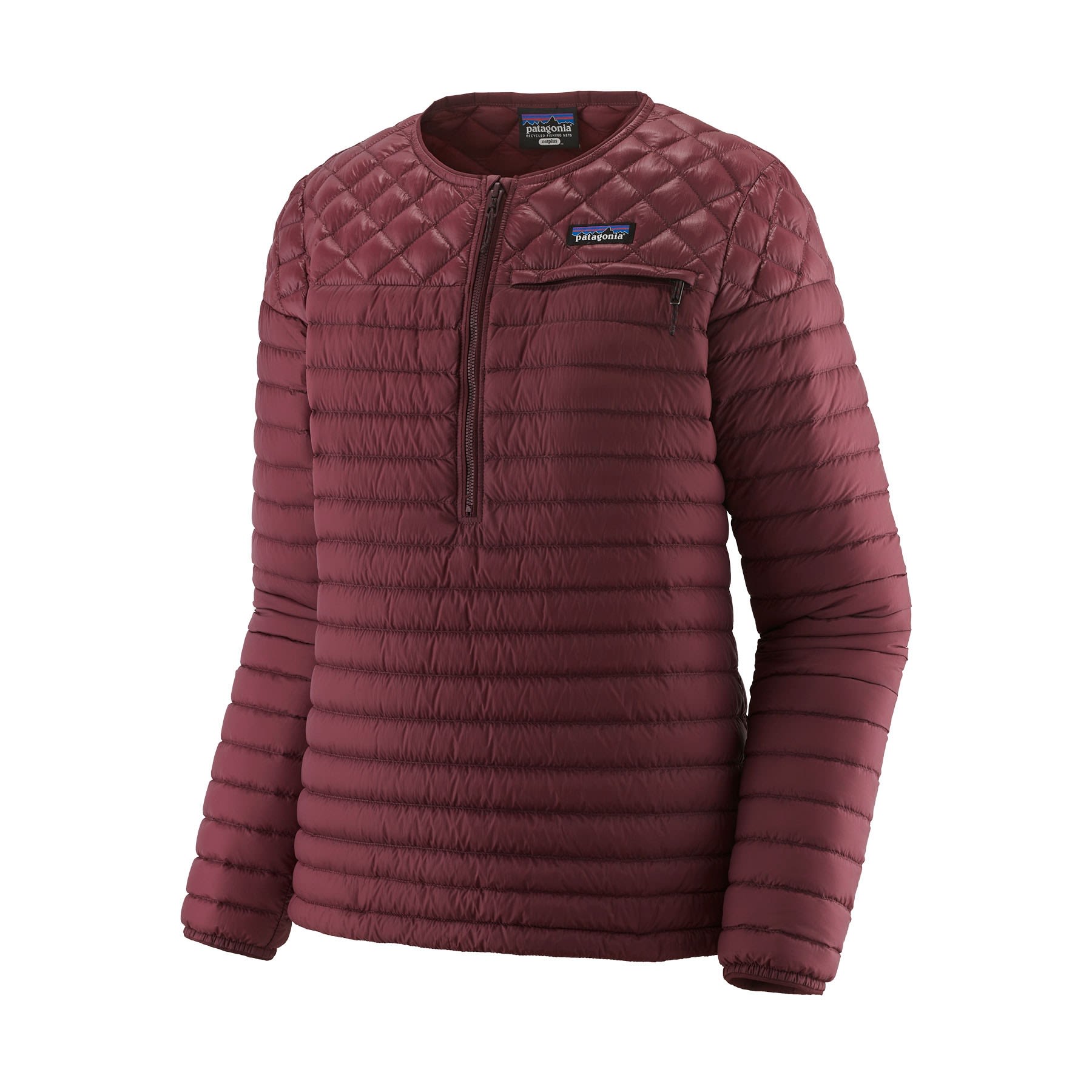 Patagonia Alplight Down Pullover Rot- Female Daunen Anoraks- Grsse XS - Farbe Dark Ruby