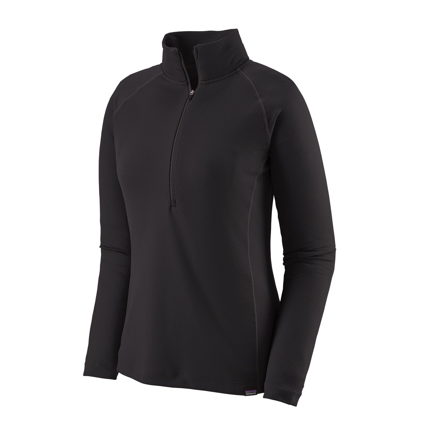 Patagonia Capilene Midweight Zip-Neck Schwarz- Female Oberteile- Grsse S - Farbe Black