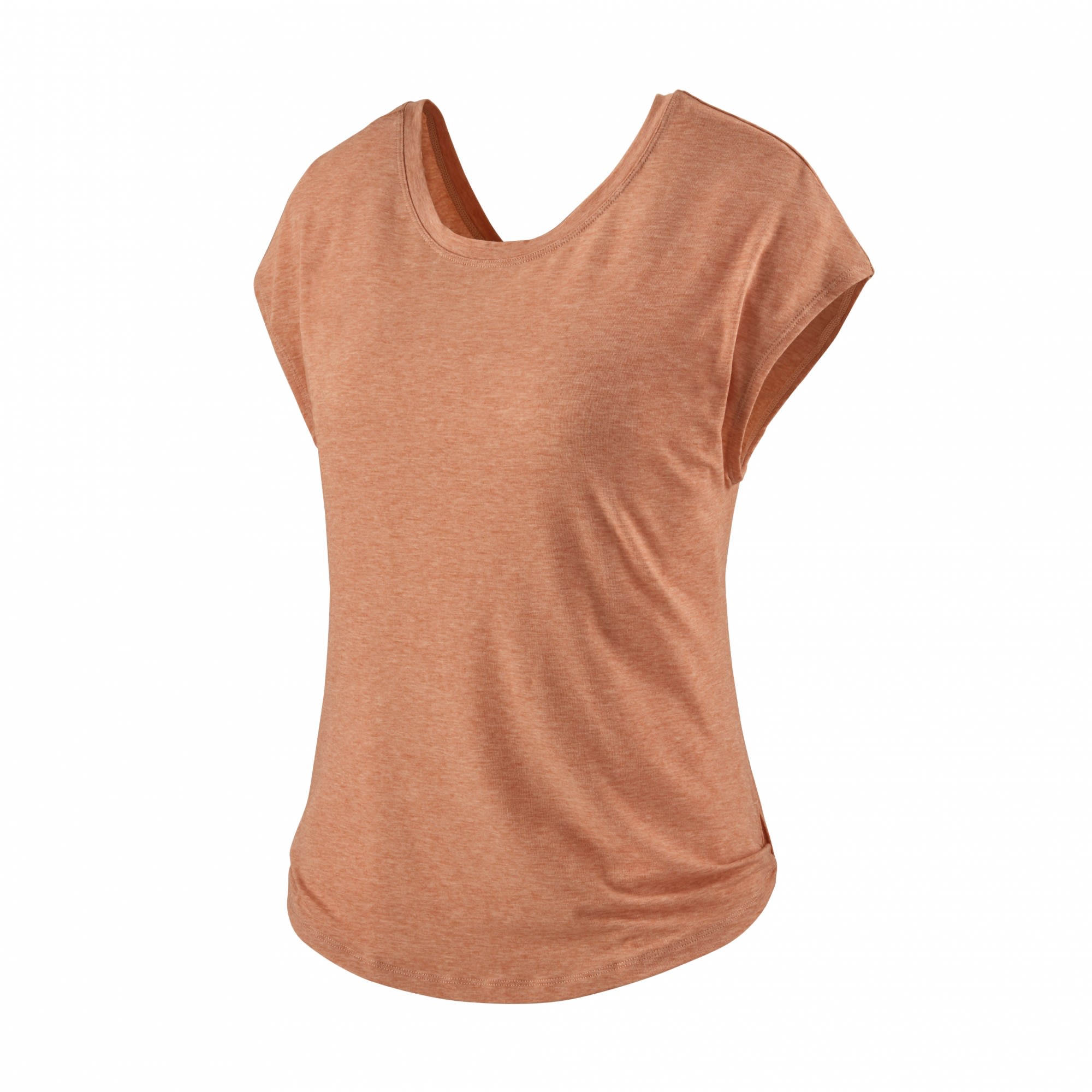 Patagonia Glorya Twist Top Orange- Female T-Shirts- Grsse S - Farbe Scotch Pink