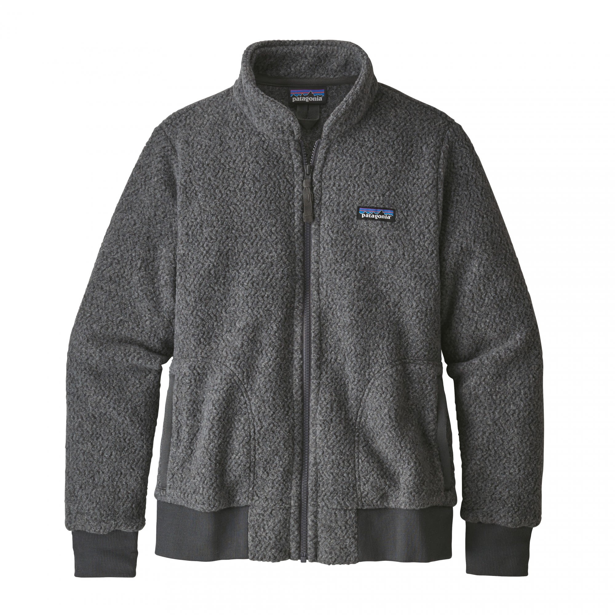 Patagonia Woolyester Fleece Jacket Grau- Female Freizeitjacken- Grsse M - Farbe Forge Grey
