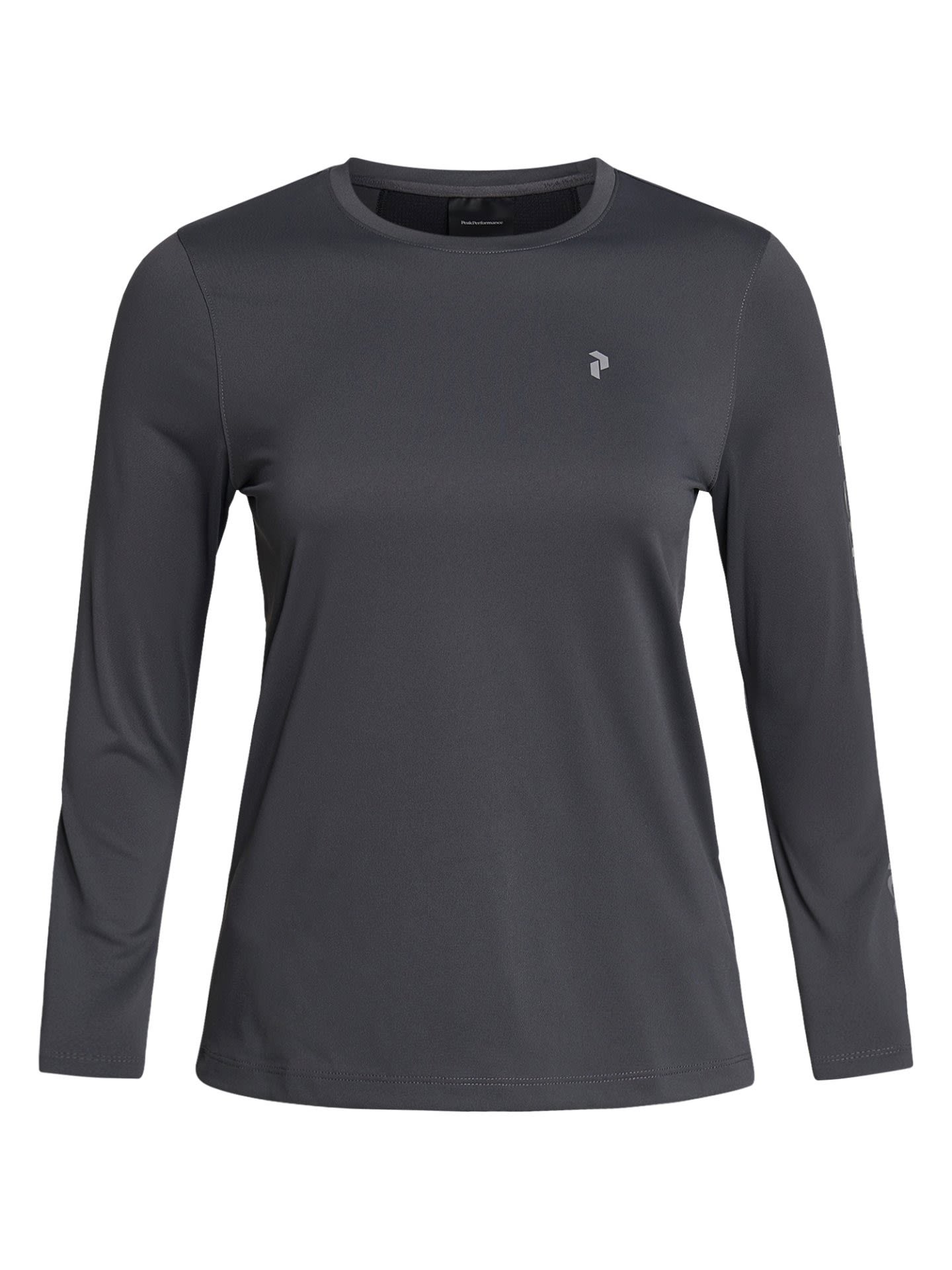 Peak Performance Alum Light Long Sleeve Grau - Schwarz- Female Langarm-Shirts- Grsse XS - Farbe Motion Grey - Black