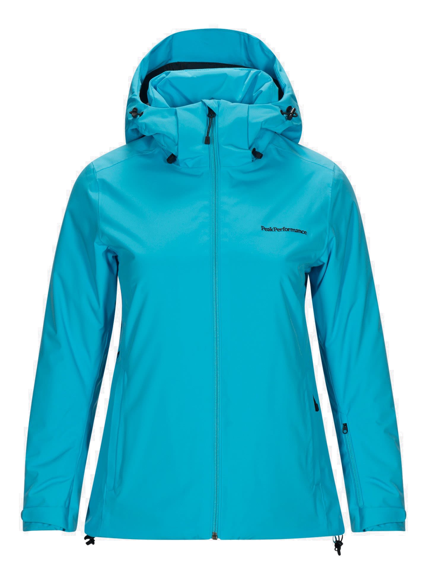 Peak Performance Anima Jacket Blau- Female Regenjacken und Hardshells- Grsse L - Farbe Glacier Glow
