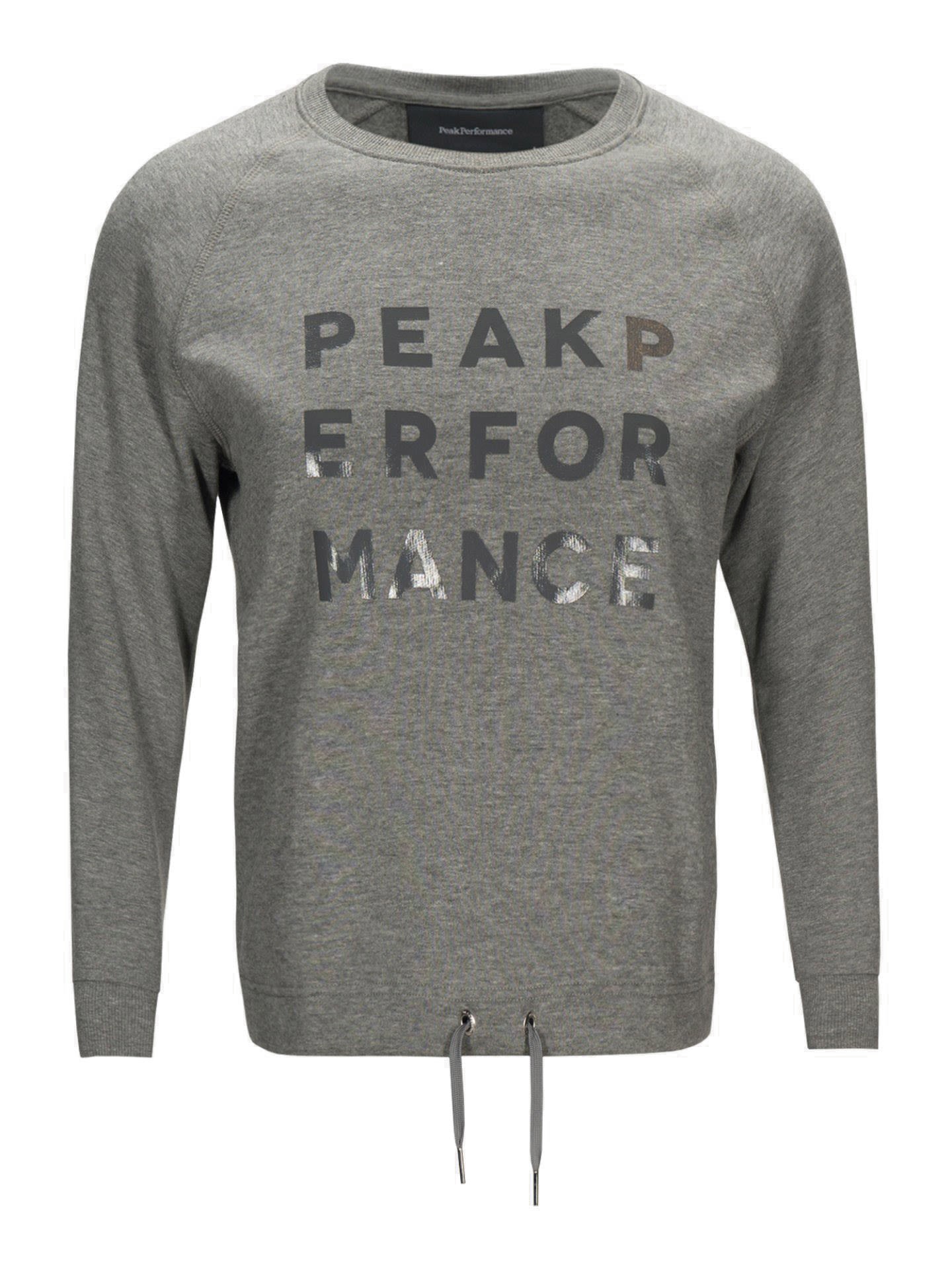 Peak Performance Ground Crew Grau- Female Sweaters und Hoodies- Grsse XS - Farbe Grey Melange