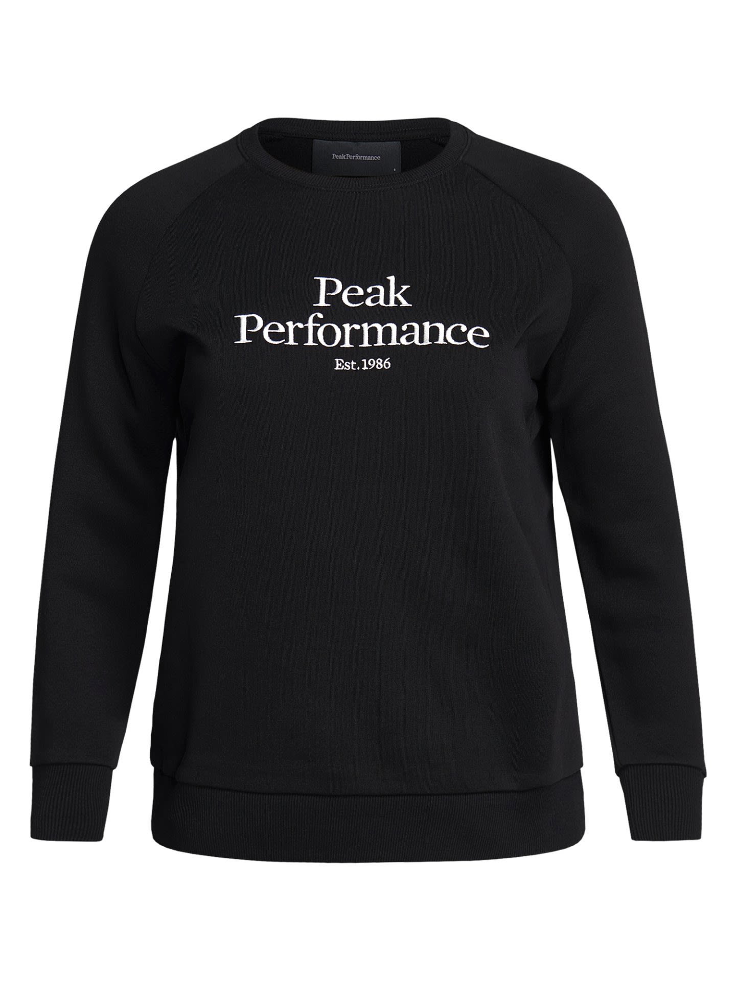 Peak Performance Original Crew Schwarz- Female Sweaters und Hoodies- Grsse XS - Farbe Black