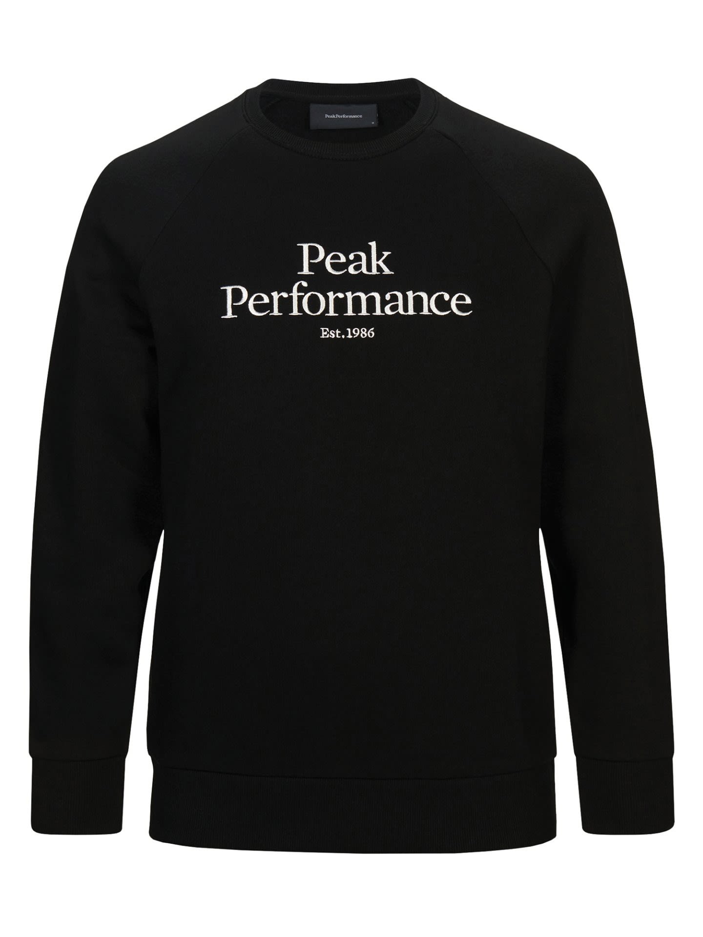 Peak Performance Original Crew Schwarz- Male Sweaters und Hoodies- Grsse S - Farbe Black