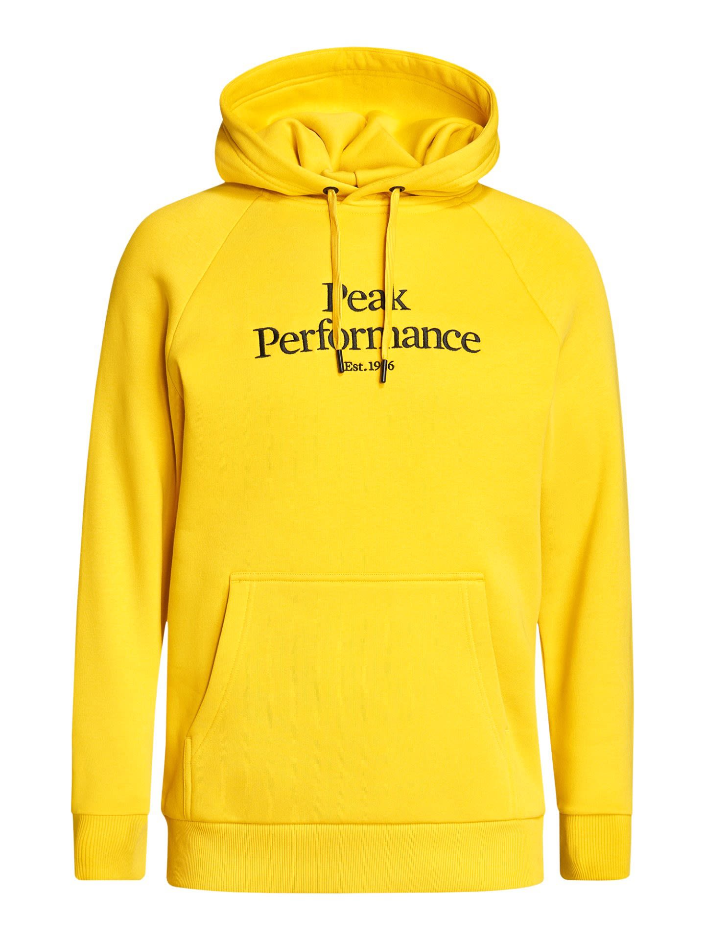 Peak Performance Original Hood Gelb- Male Sweaters und Hoodies- Grsse S - Farbe Trek Yellow