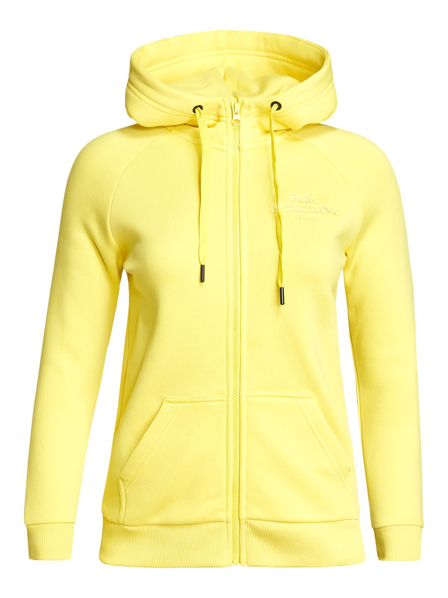 Peak Performance Original Zip Hood Gelb- Female Sweaters und Hoodies- Grsse XS - Farbe Citrine