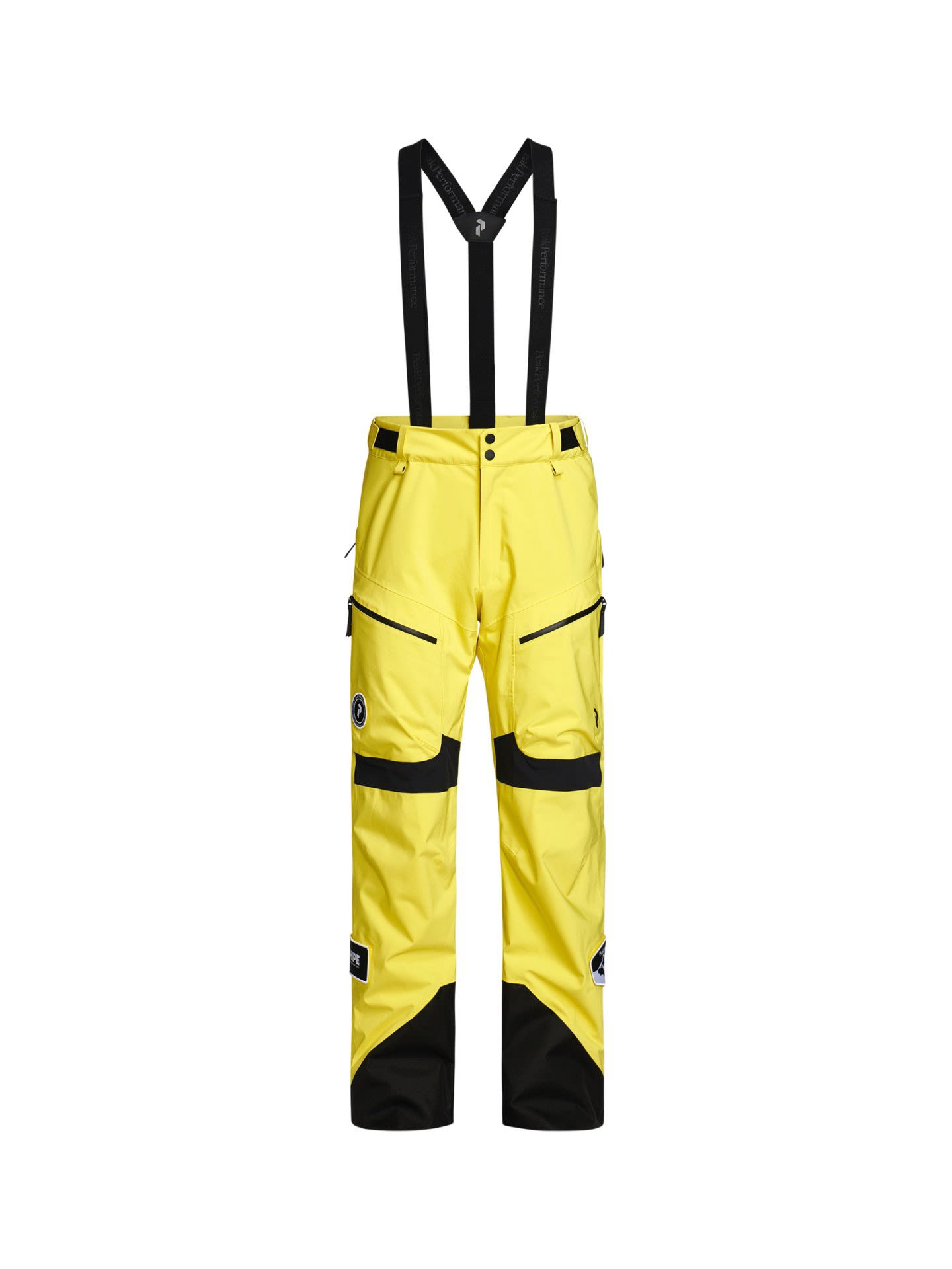 Peak Performance Vertixs 2L Pants Patch Schwarz- Male Softshellhosen- Grsse S - Farbe Citrine - Black