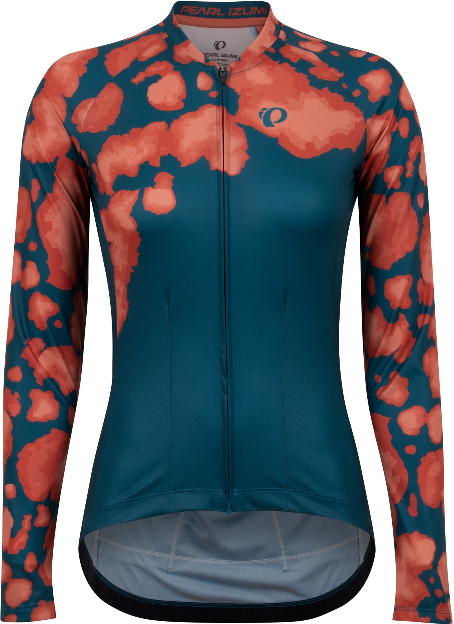 Pearl Izumi Attack Long-Sleeve Jersey Blau- Female Langarm-Radtrikots- Grsse XS - Farbe Ocean Blue - Adobe Clouds